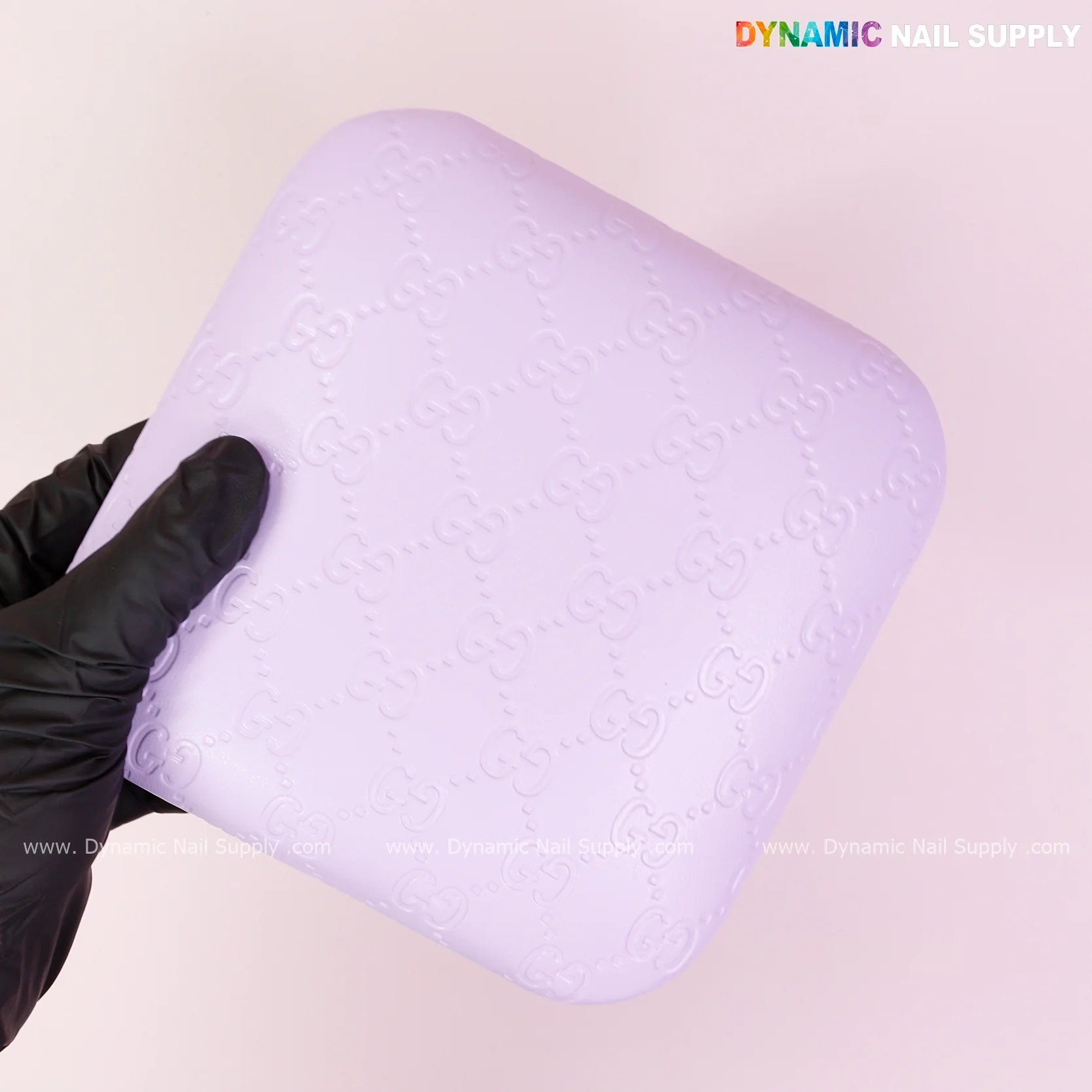 (Violet GC Engrave) Leather Elbow Cushion Pad Arm Rest Support for Manicure or Pedicure - Image 8