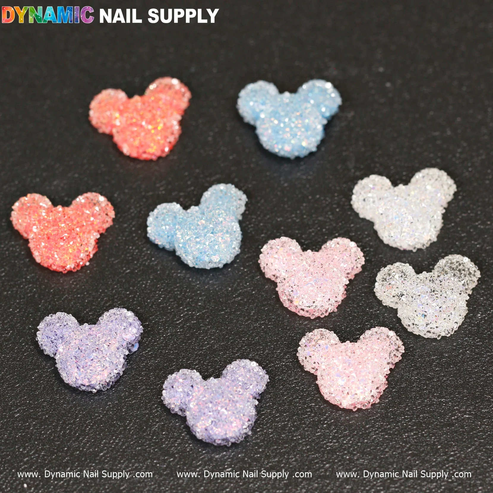 10 pcs Gummy / Sugar Candy Mlckey Mouse Design Nail Charms - Image 2