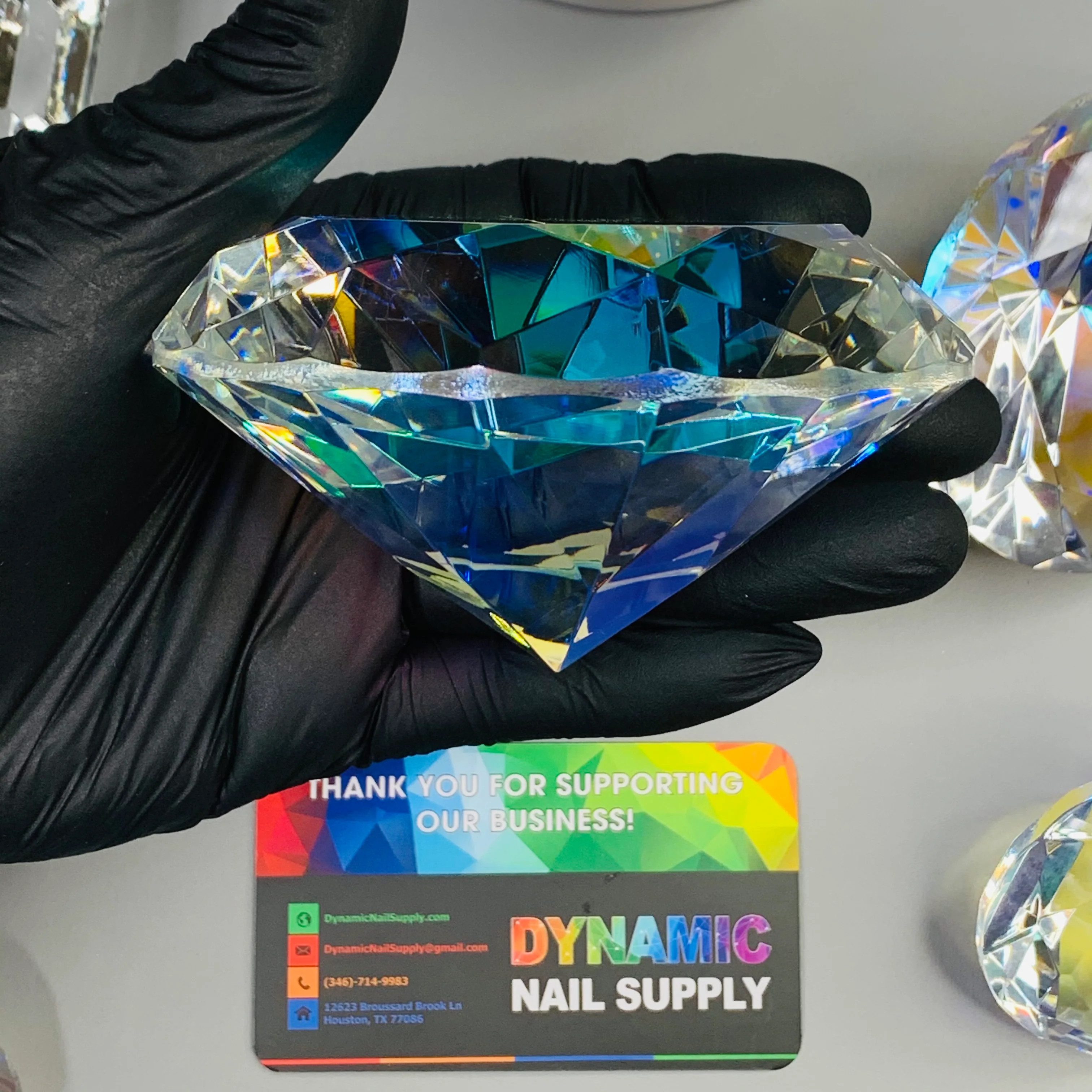 10cm (4") Display Diamond - K9 Crystal Diamond shape for Display and Decoration - Image 3