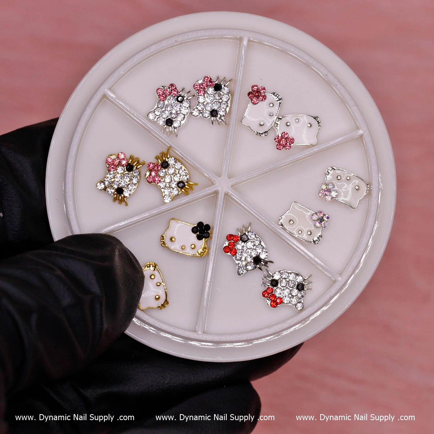 12 pcs 3D Cute Hello Kitty charms for Nails Art Design - Image 2