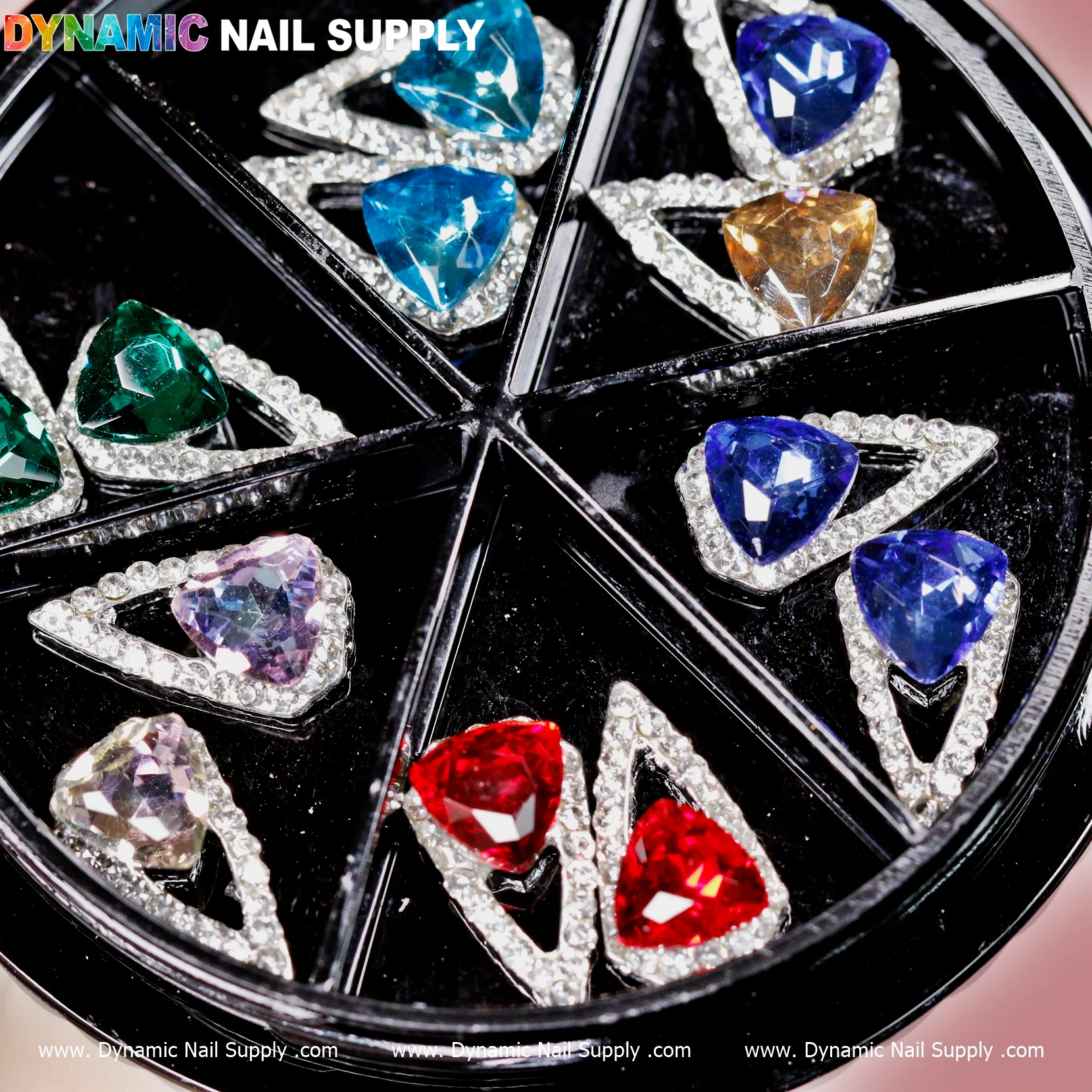 12 pcs Luxury Water Drop Shape Nail Charms - Image 2