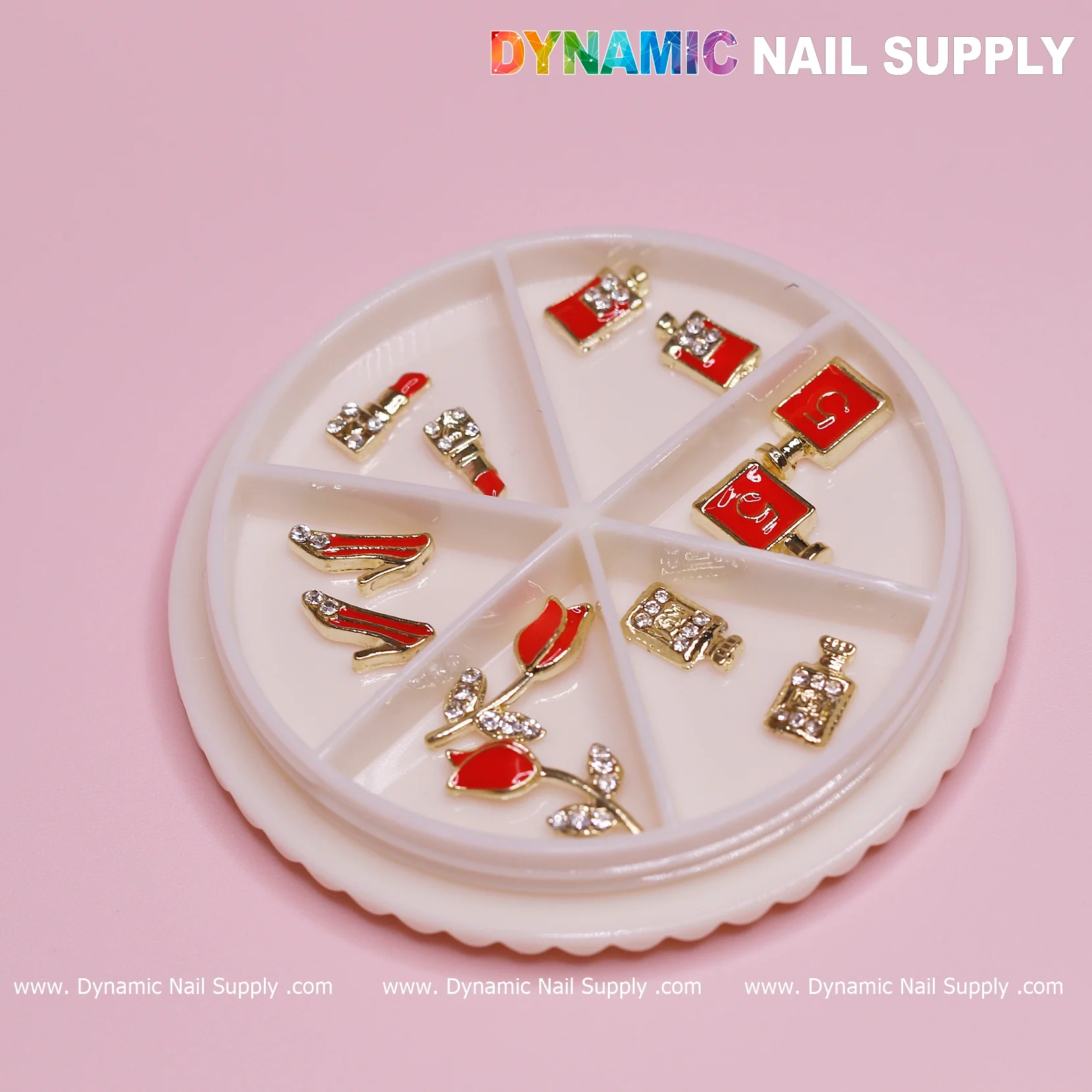 12 pcs Valentines Nail charms for designer (Lipstick/Shoes/Perfume) - Image 4