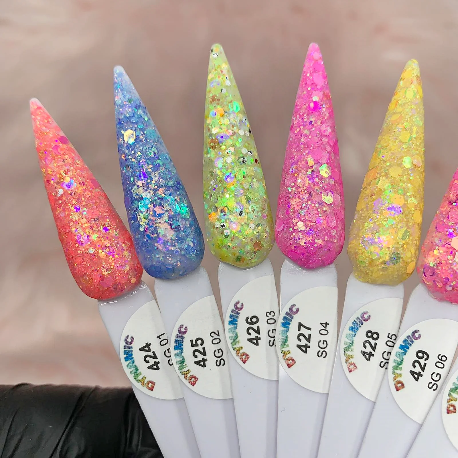 Spring & Summer Pastel Glitter Acrylic Collection - Image 3