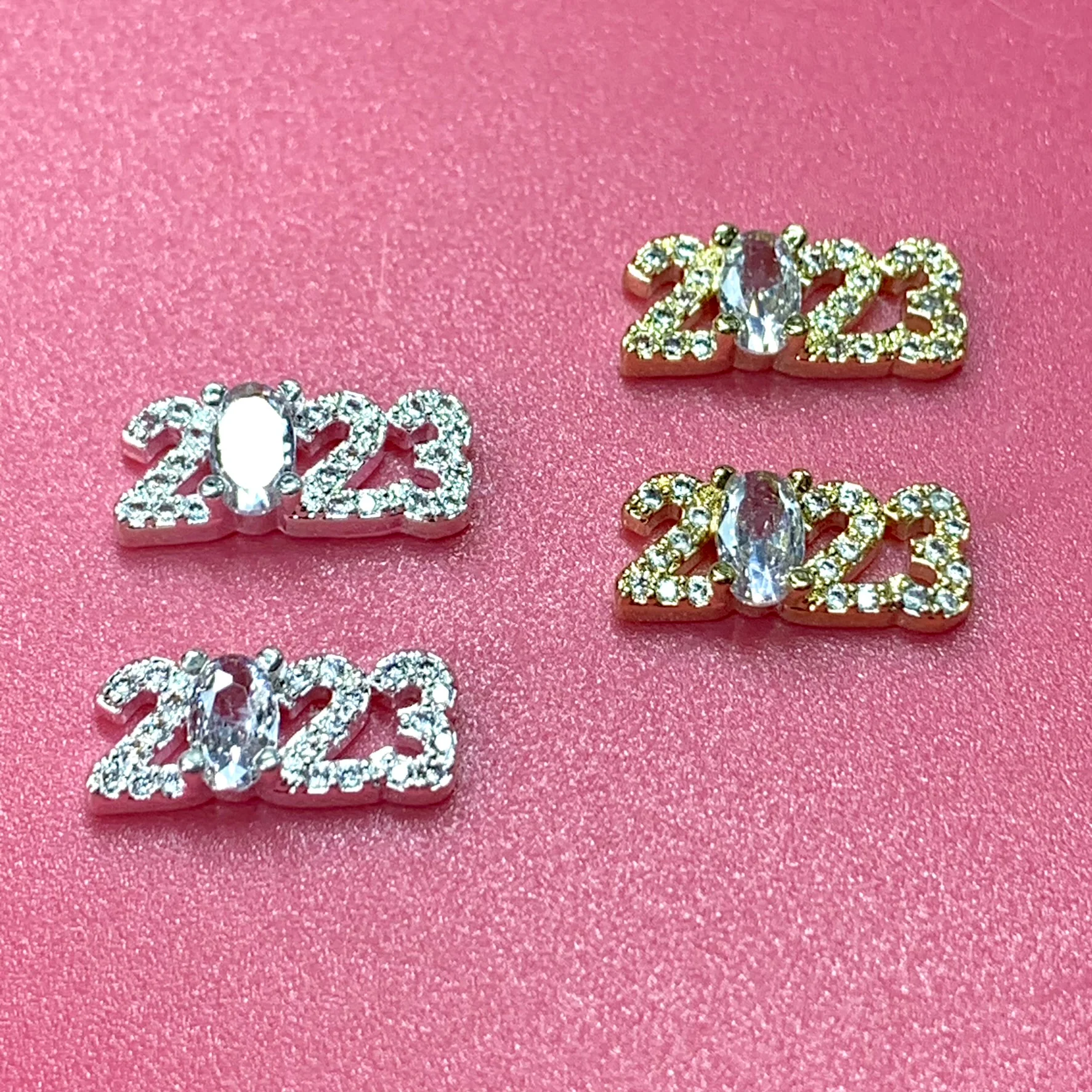 4pcs 2023 Charms (3D) for Happy New Year's Eve Nail Ideas - Image 5