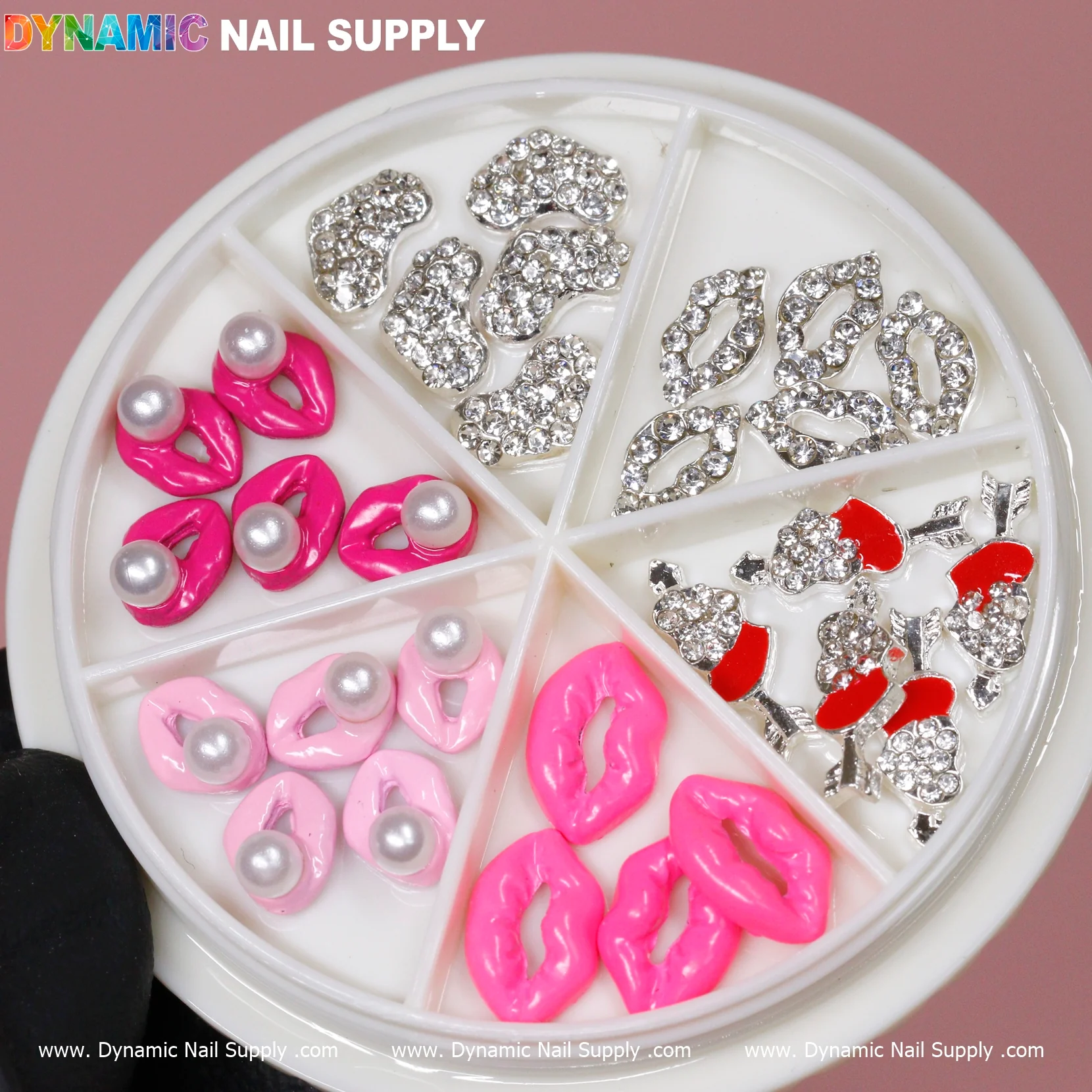 30 pcs of 3D Lips Nail Charms - Image 2