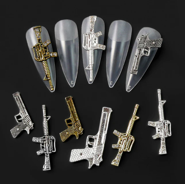35 pcs of Weapons shape style Charms for Halloween or Vintage Nails Art Design - Image 2