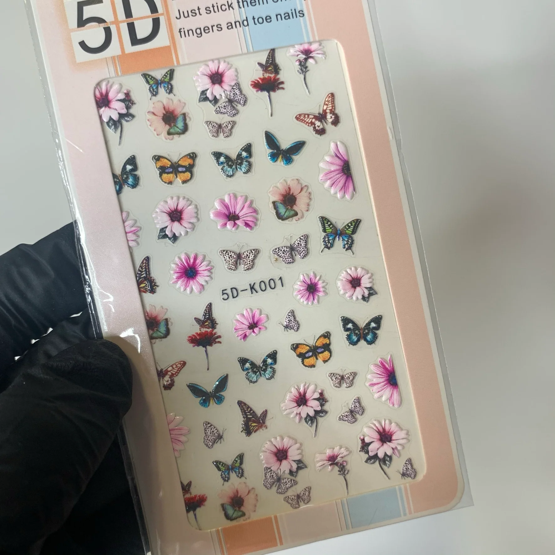 3D Flower and Butterfly Stickers for spring season (Stickers for nail design) - Image 4
