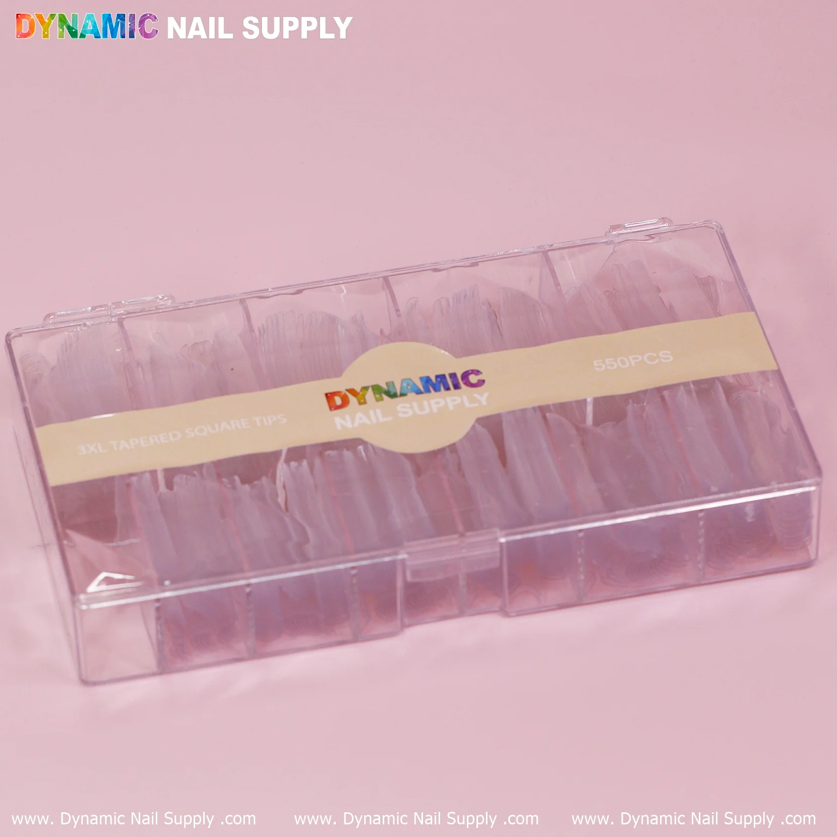3XL Tapered Square Tips (New 2024) - XXXL - 11 sizes - 550 tips - Clear - Image 18