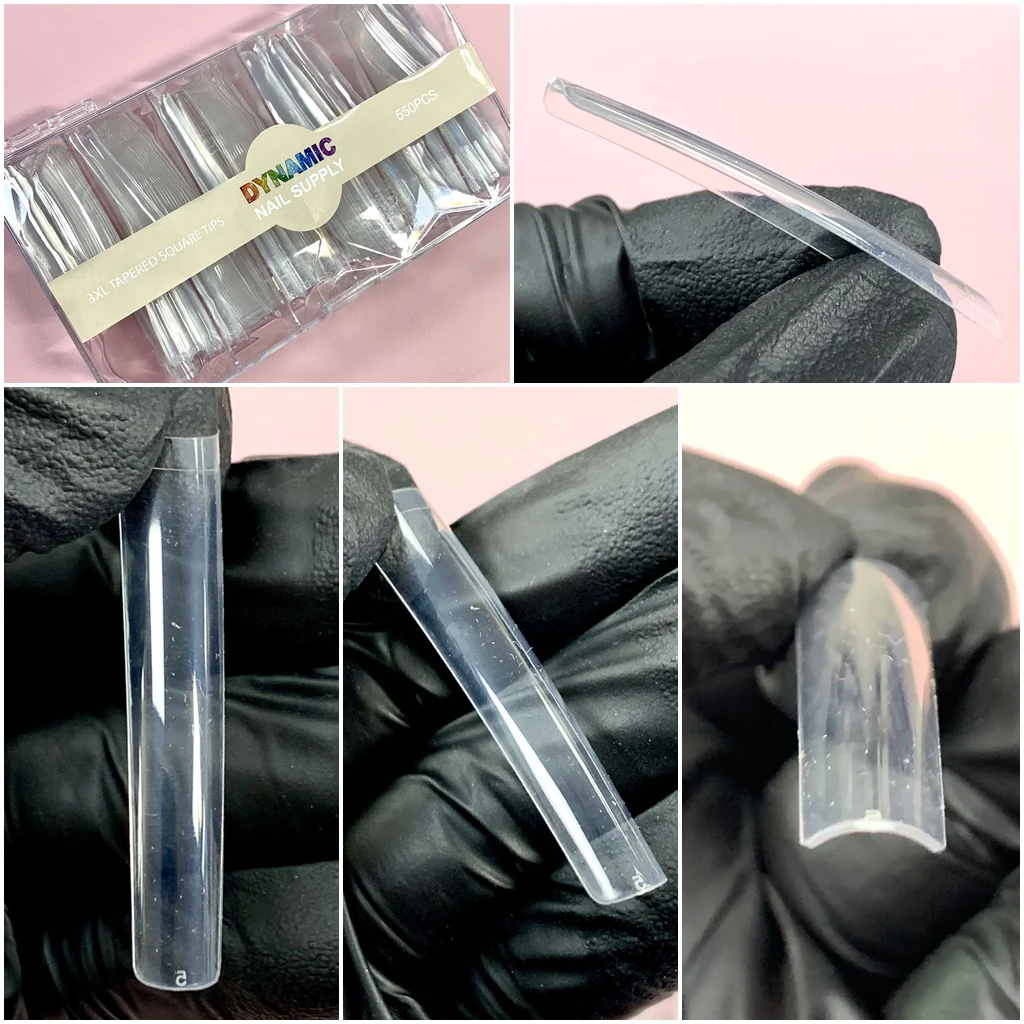 3XL Tapered Square Tips (New 2024) - XXXL - 11 sizes - 550 tips - Clear - Image 3