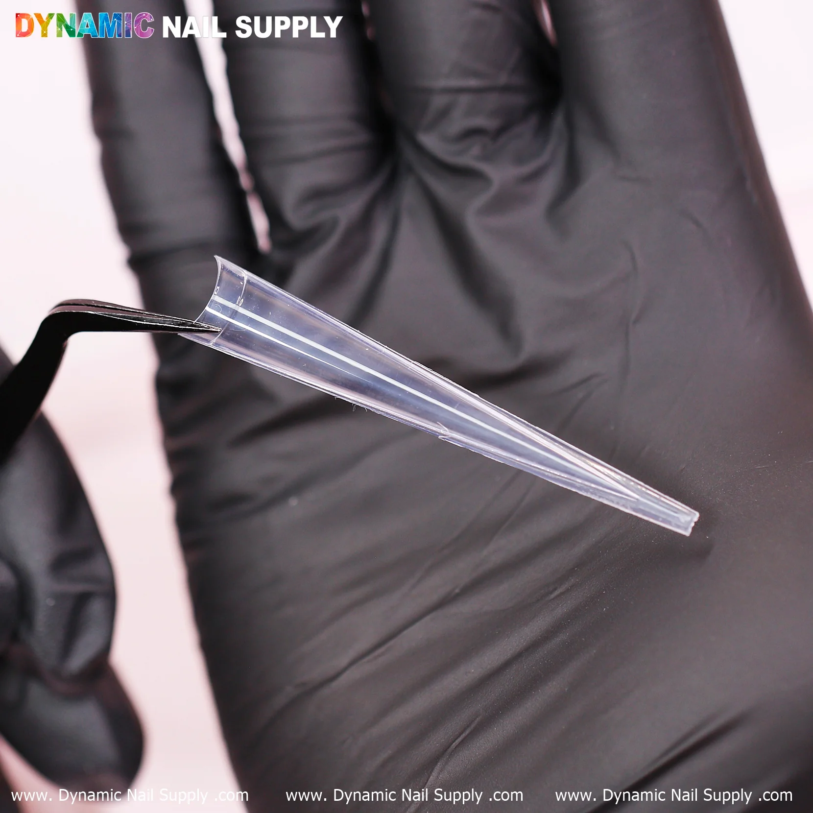 4XL Super Long Stiletto Nail Tips - Half-Cover - Box of 240 pcs - 10 sizes - Clear - Image 4