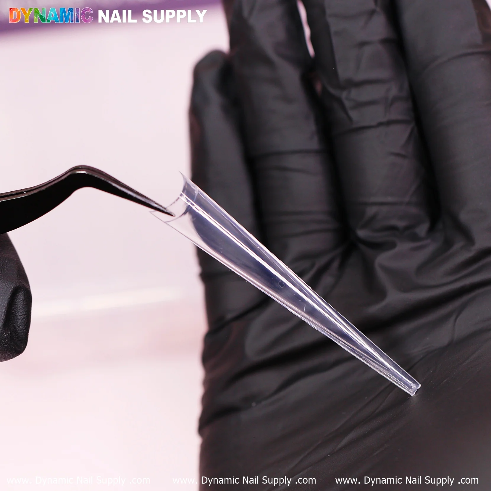 4XL Super Long Stiletto Nail Tips - Half-Cover - Box of 240 pcs - 10 sizes - Clear - Image 7