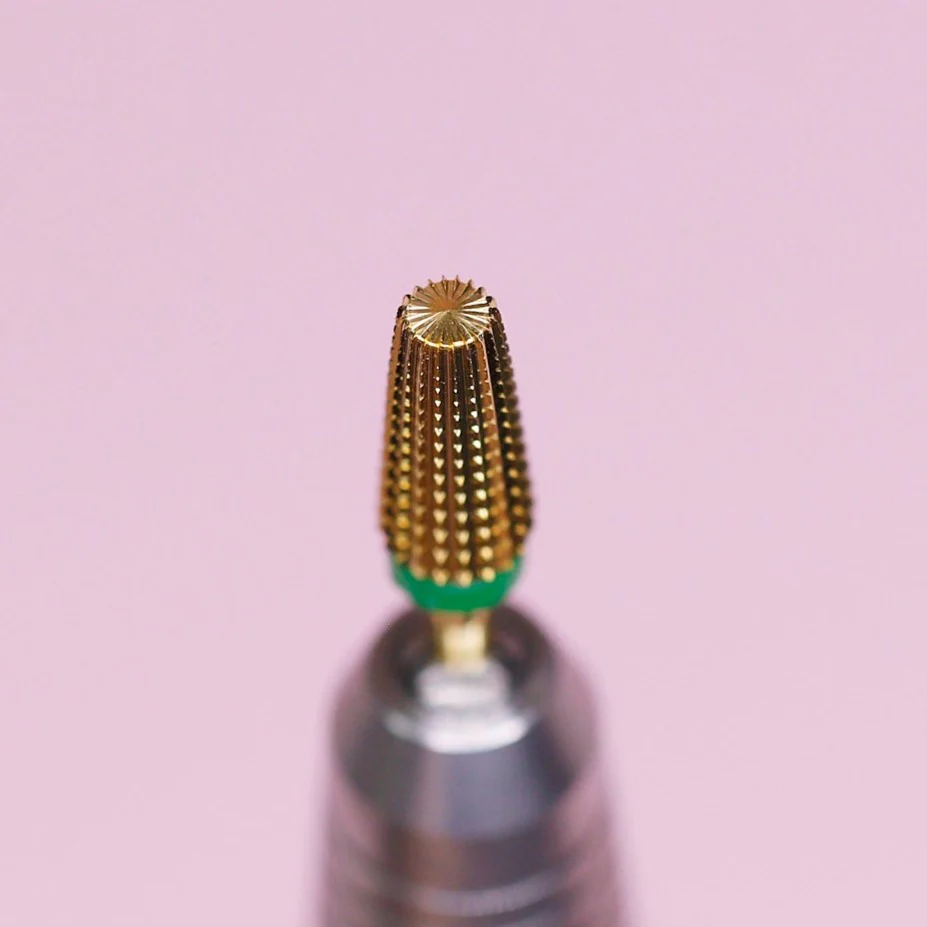 5-in-1 Coarse grit Drill Bit (Gold color) - Shaping acrylic / Smooth out acrylic / Removing gel - Image 2