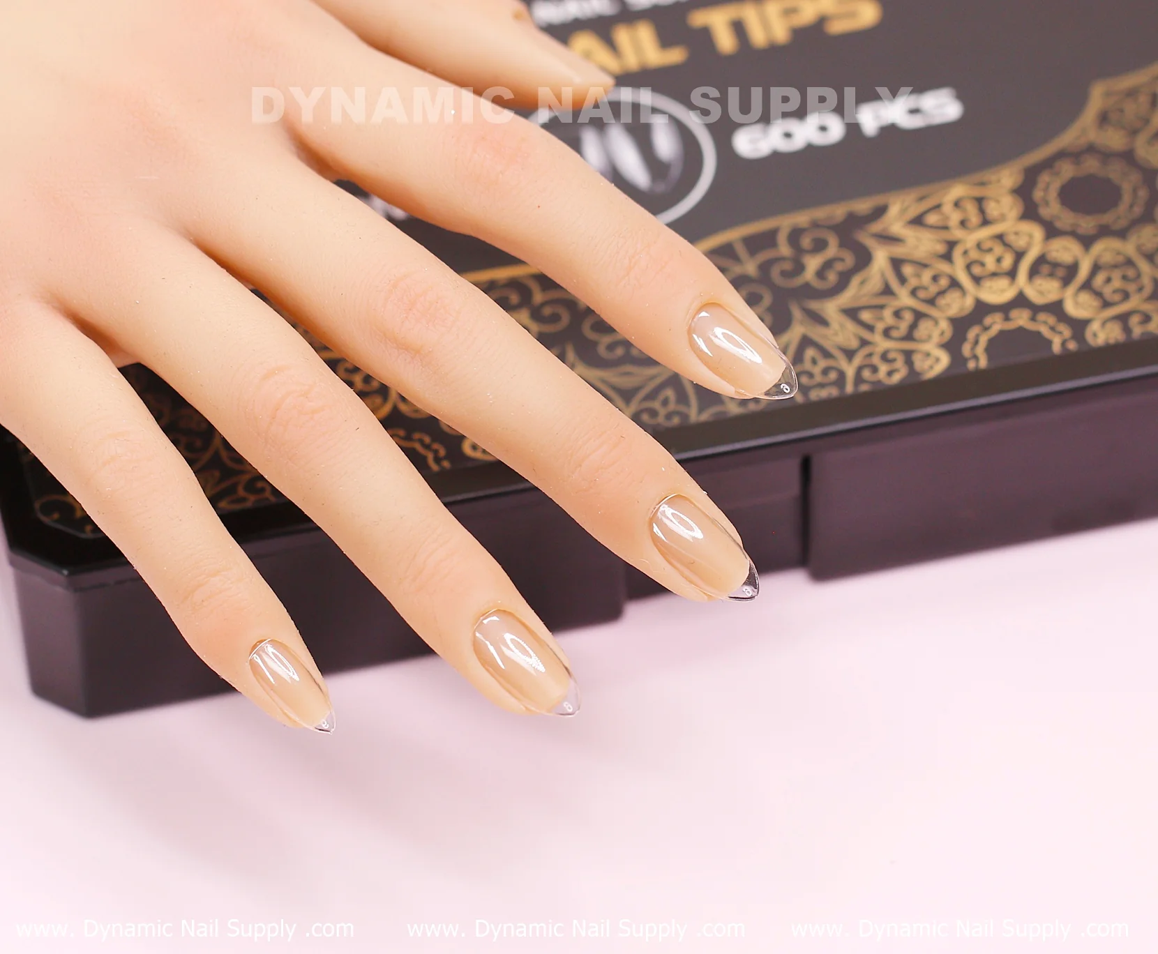 [Almond S] Full Cover Tips - Clear Soft Gel X tips - 600 pcs - Short Length - 10 sizes - Image 3