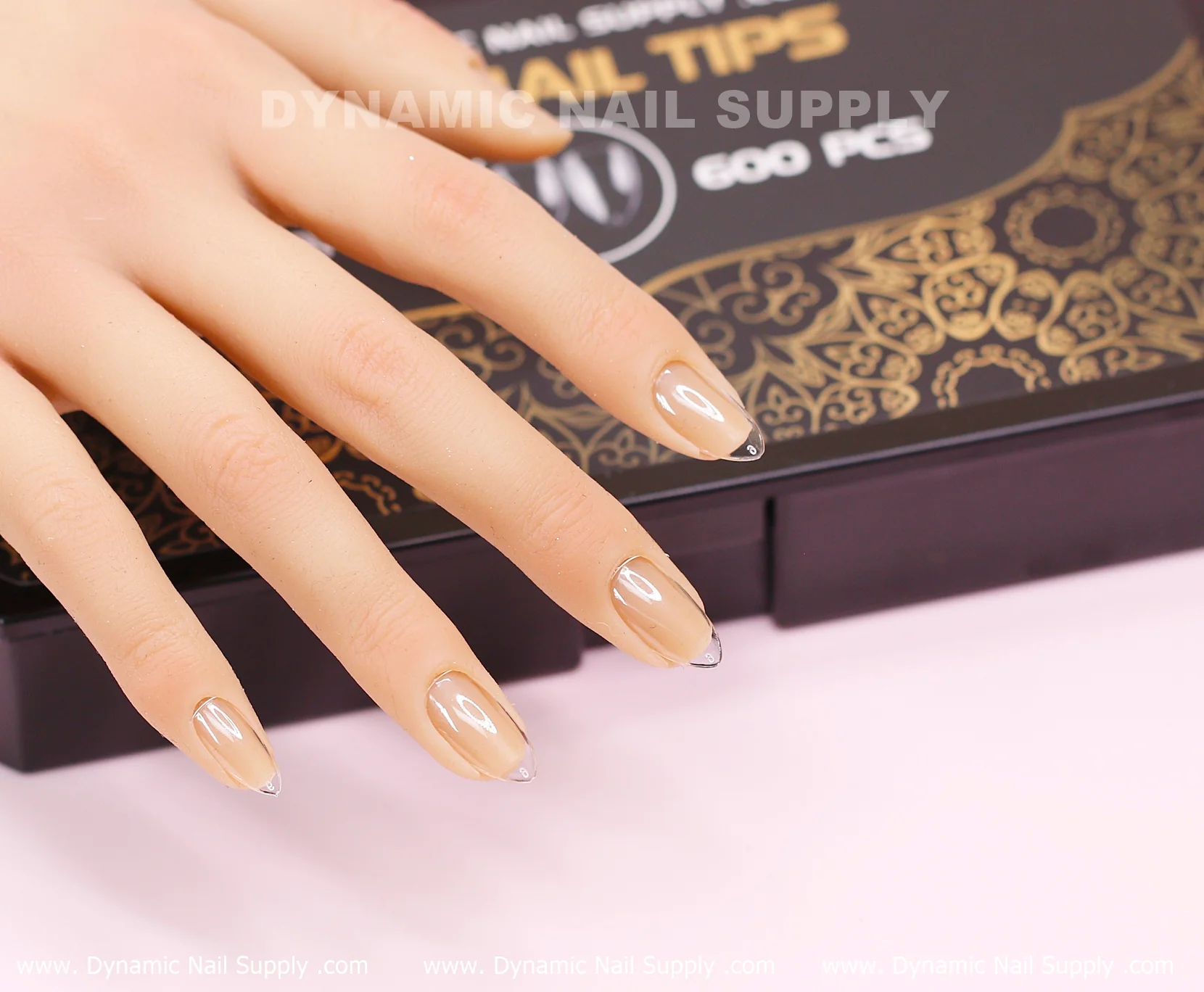 [Almond S] Full Cover Tips - Clear Soft Gel X tips - 600 pcs - Short Length - 10 sizes - Image 4