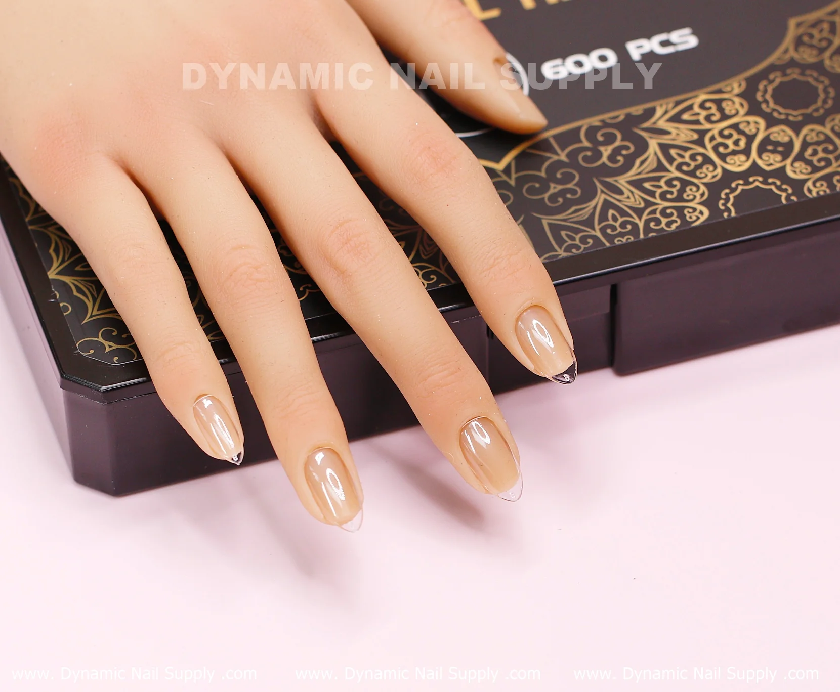 [Almond S] Full Cover Tips - Clear Soft Gel X tips - 600 pcs - Short Length - 10 sizes - Image 5
