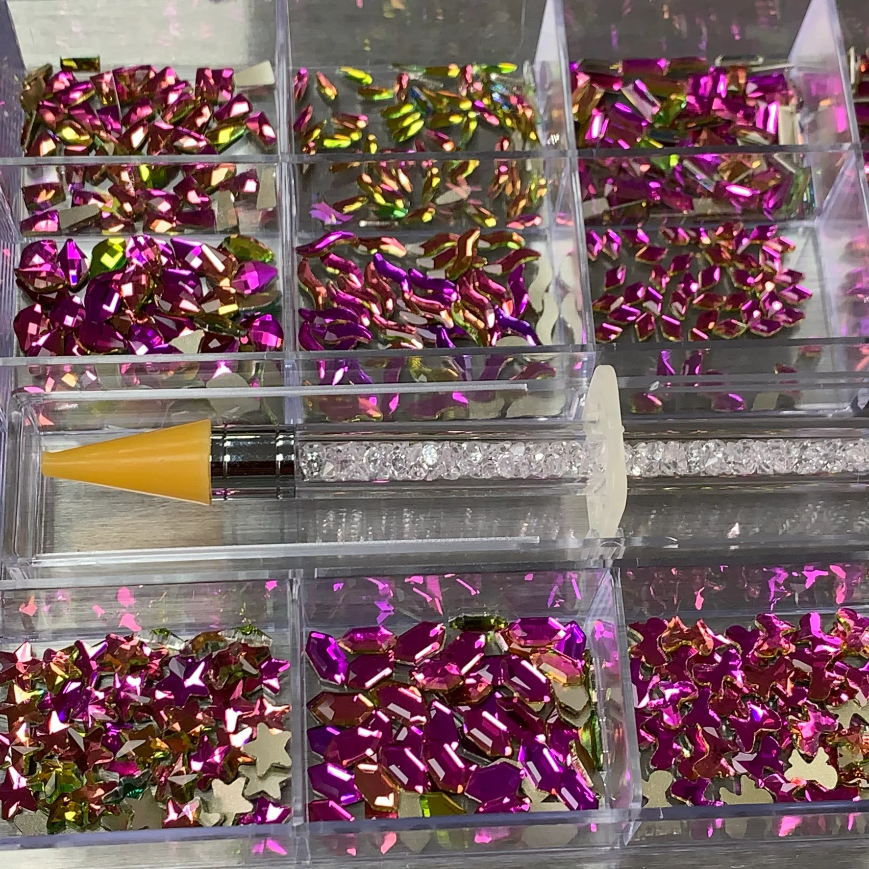 [Amethyst] Rhinestones set - 20 big shapes x 50 each - Image 3