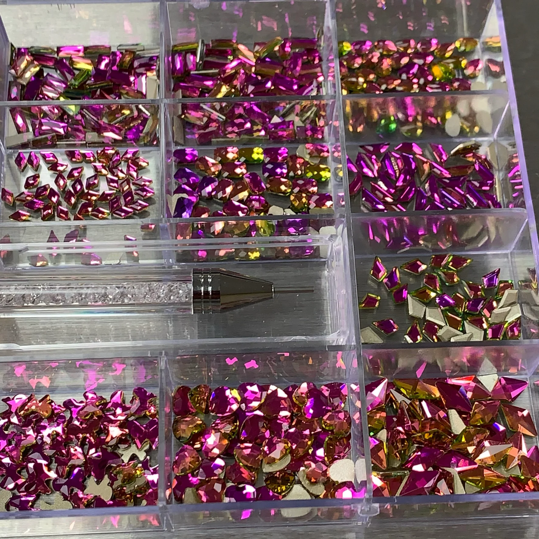 [Amethyst] Rhinestones set - 20 big shapes x 50 each - Image 4