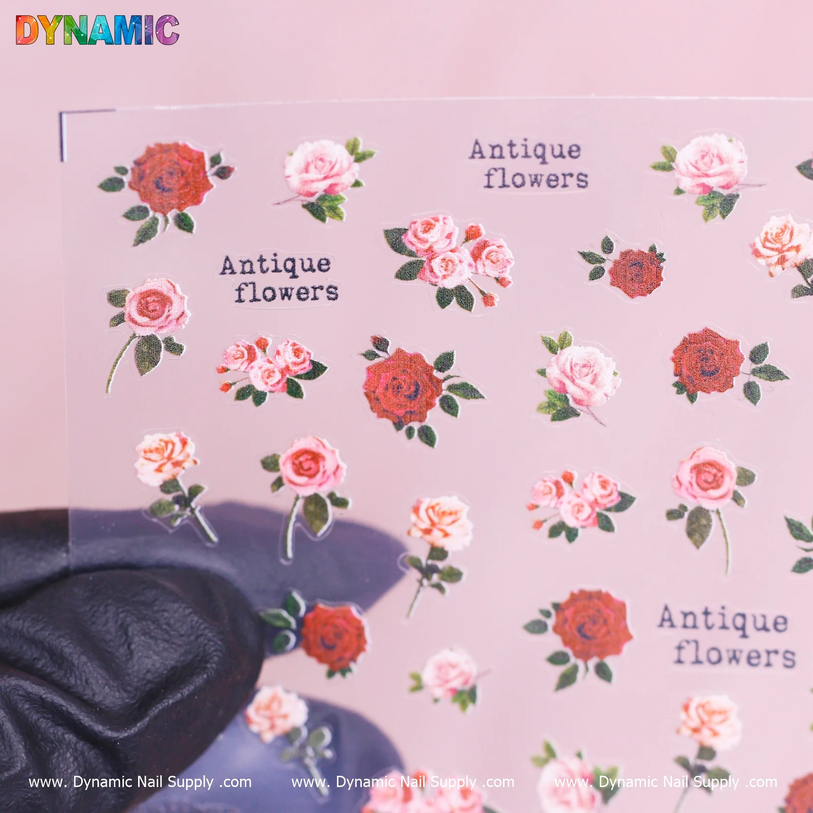 Antique Rose Nail Sticker (TS-599) - Image 2
