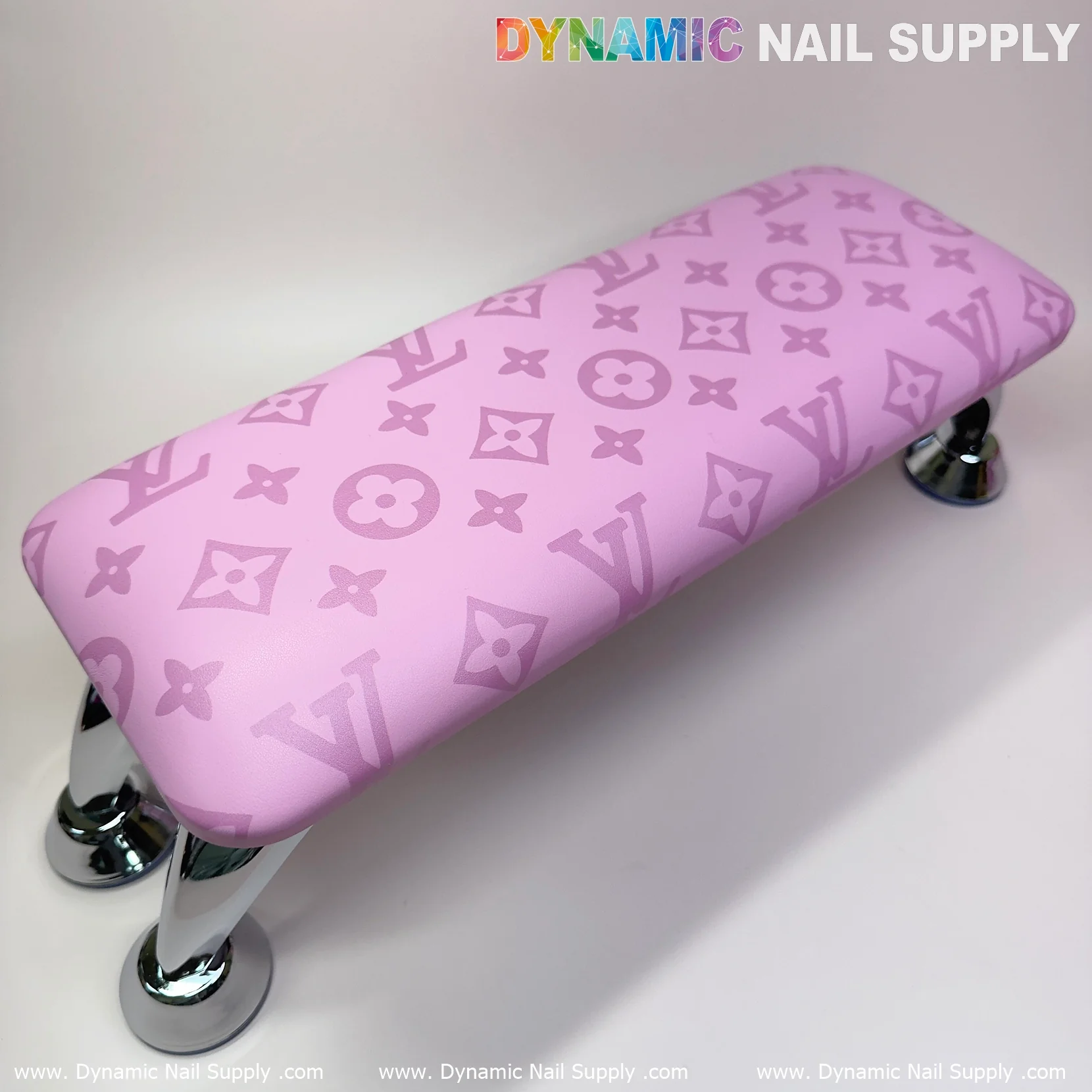 (Big Logo Pink LV Pattern) Leather Armrest Cushion Pillow for Pedicure Manicure (Reposabrazos Para Manicura) - Image 12
