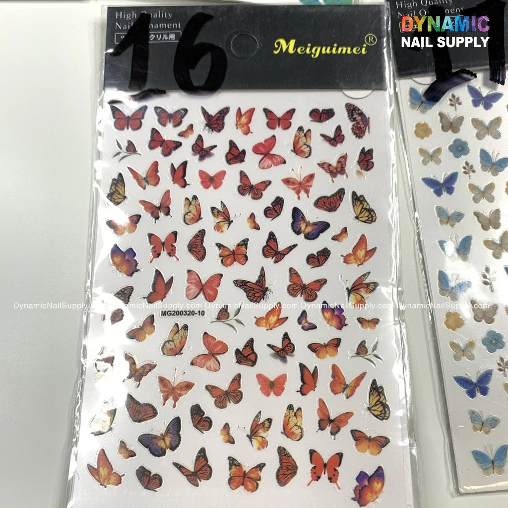 Butterfly stickers for nails art design - Image 17