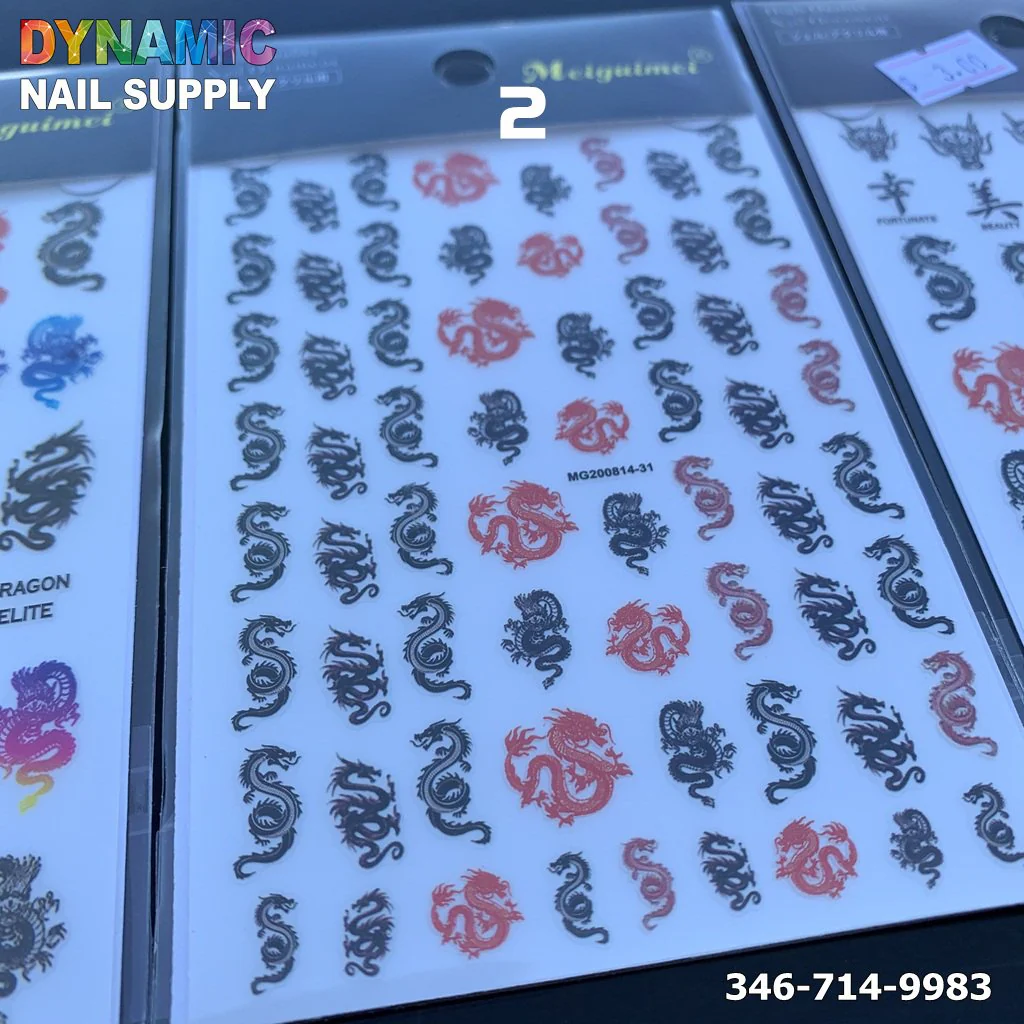 Chinese Dragon Sticker for Nail Art Design - Image 2