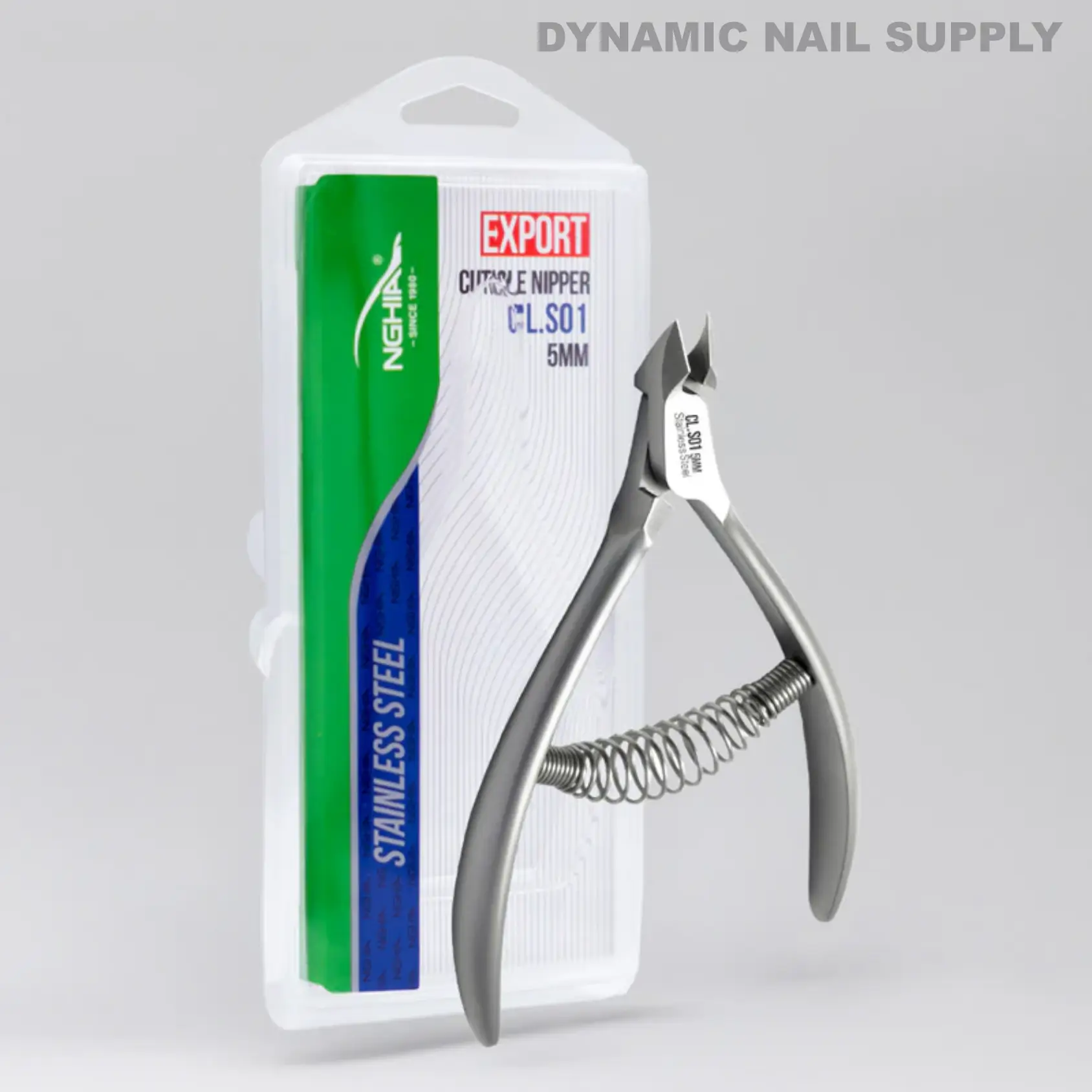CL.S01 5MM - Professional Cuticle Nippers Spiral Springs Stainless Steel - Image 7