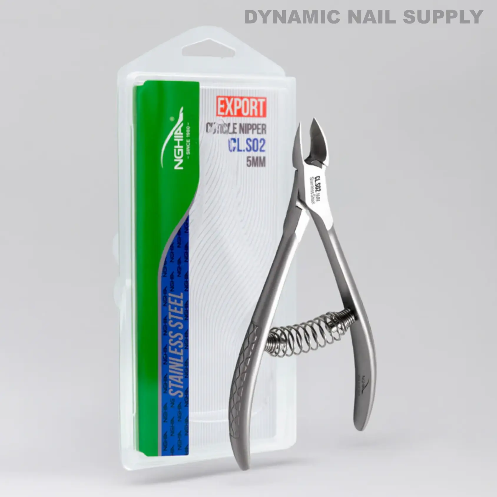 CL.S02 5MM - Professional Cuticle Nippers Spiral Springs Stainless Steel - Image 8