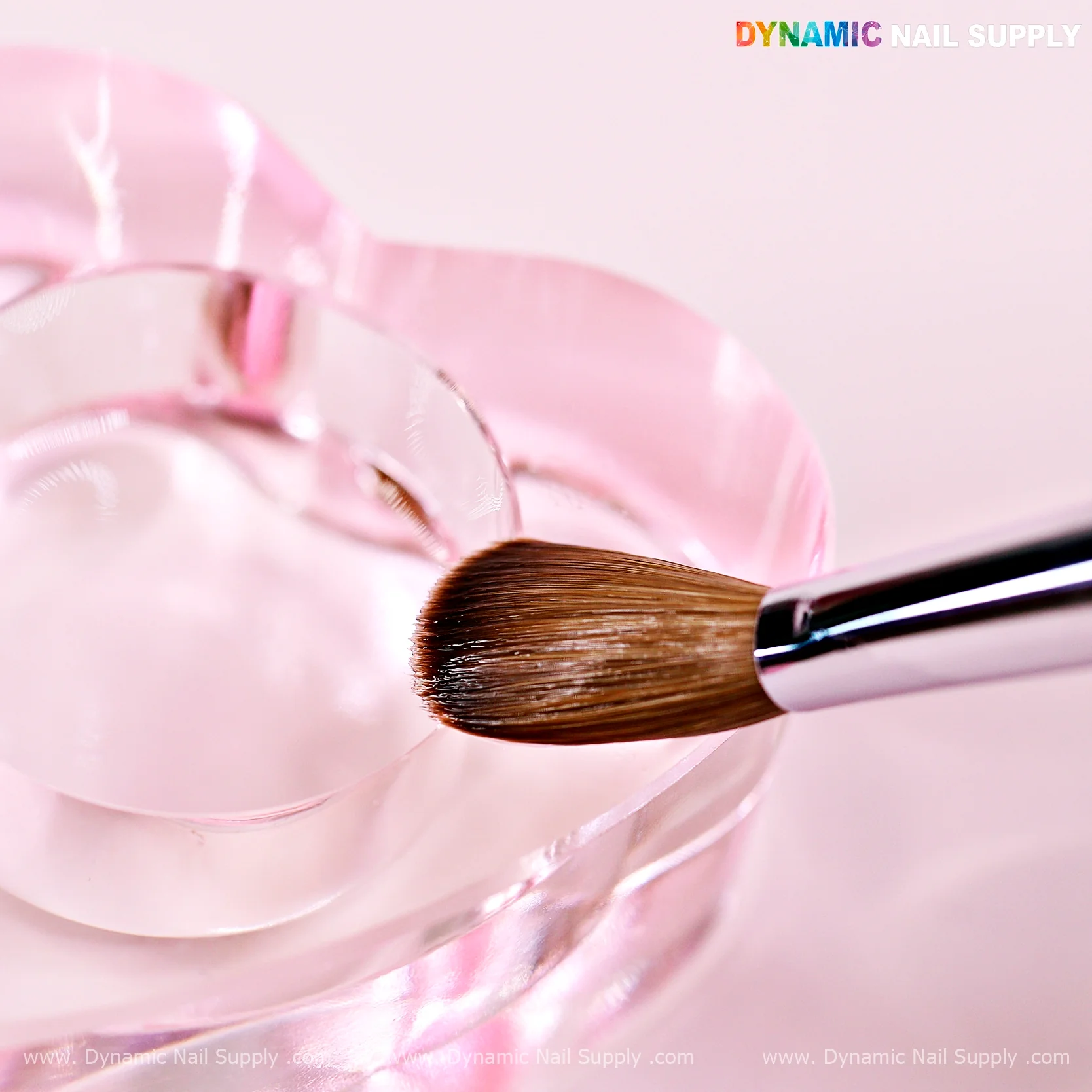(Clear Handle) Dynamic Pure Kolinsky Hair Brush - (Crimped or Not) for Acrylic Nails Application - Image 3