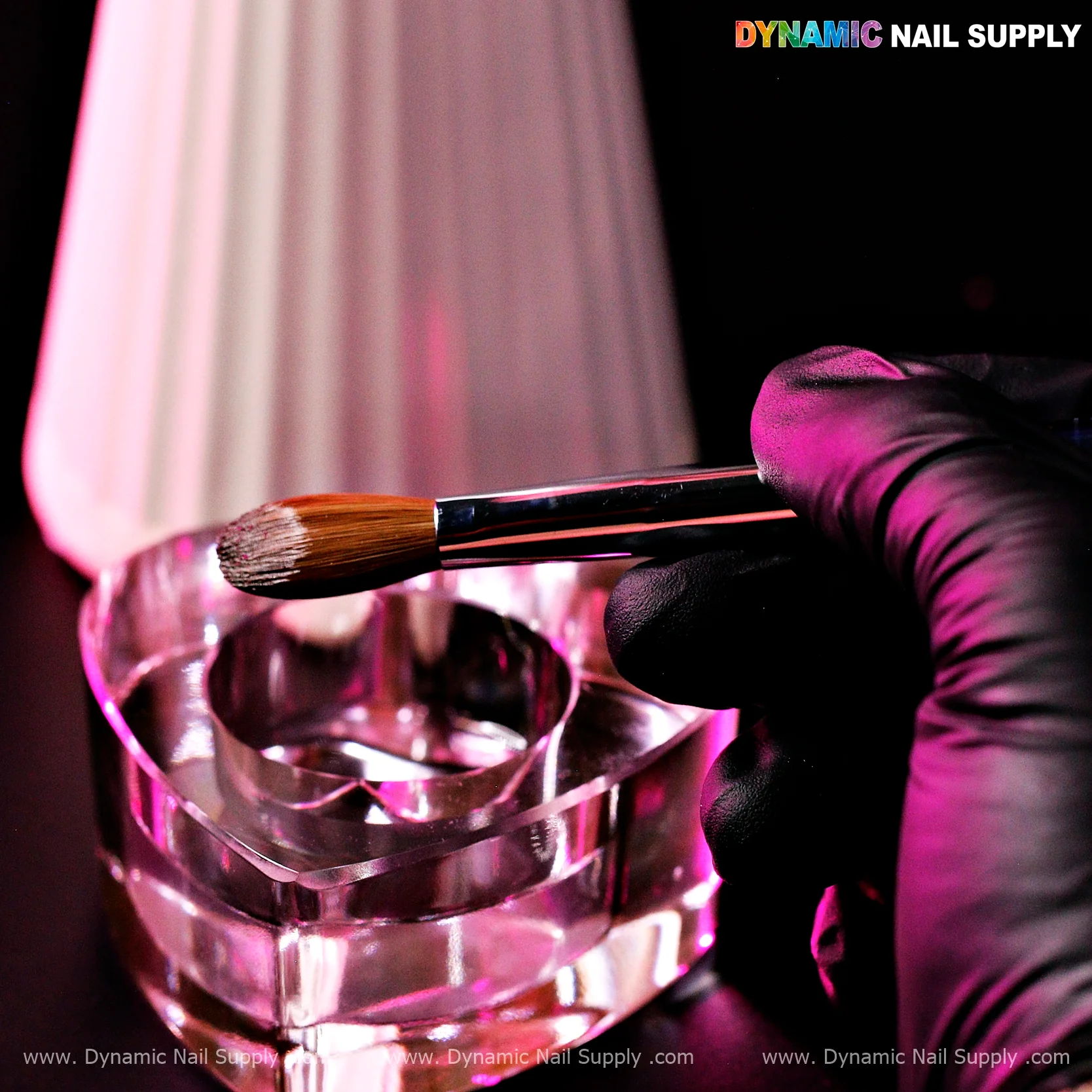 (Clear Handle) Dynamic Pure Kolinsky Hair Brush - (Crimped or Not) for Acrylic Nails Application - Image 4