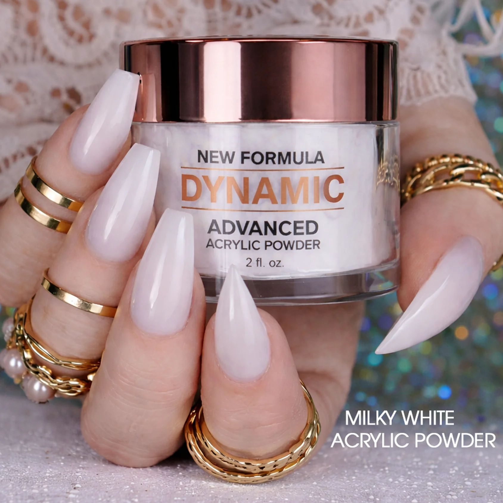 Clear / White / Soft White - purified acrylic powder for dipping and sculpting - Image 7