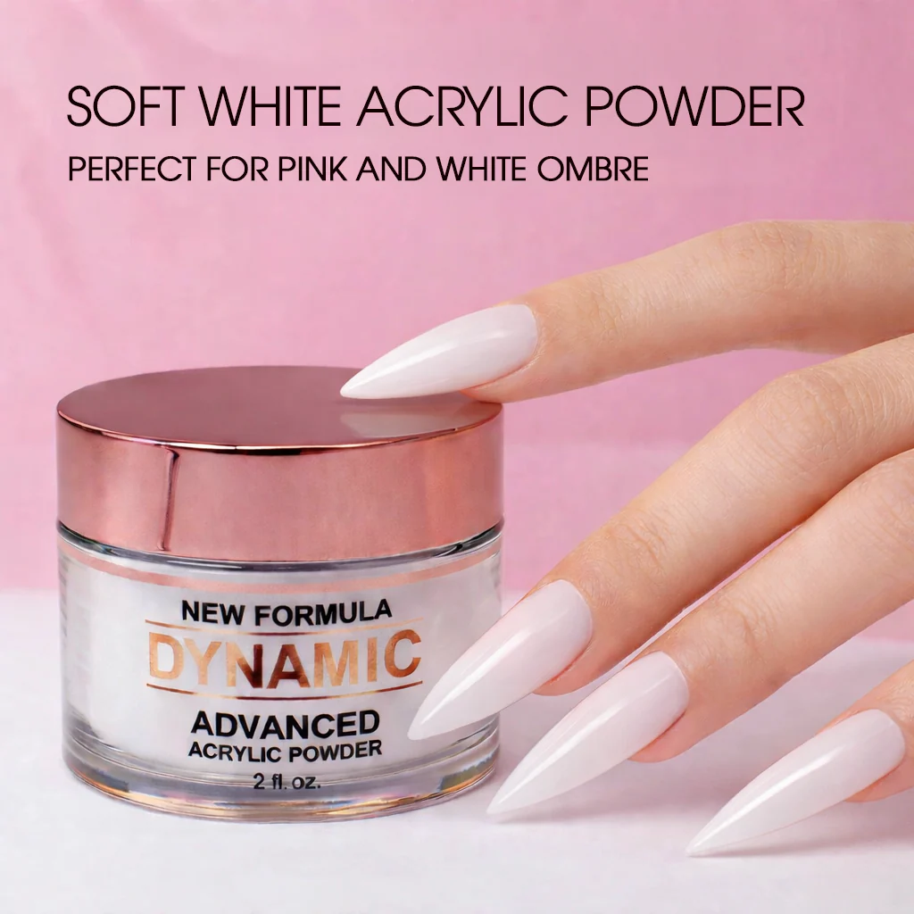 Clear / White / Soft White - purified acrylic powder for dipping and sculpting - Image 9