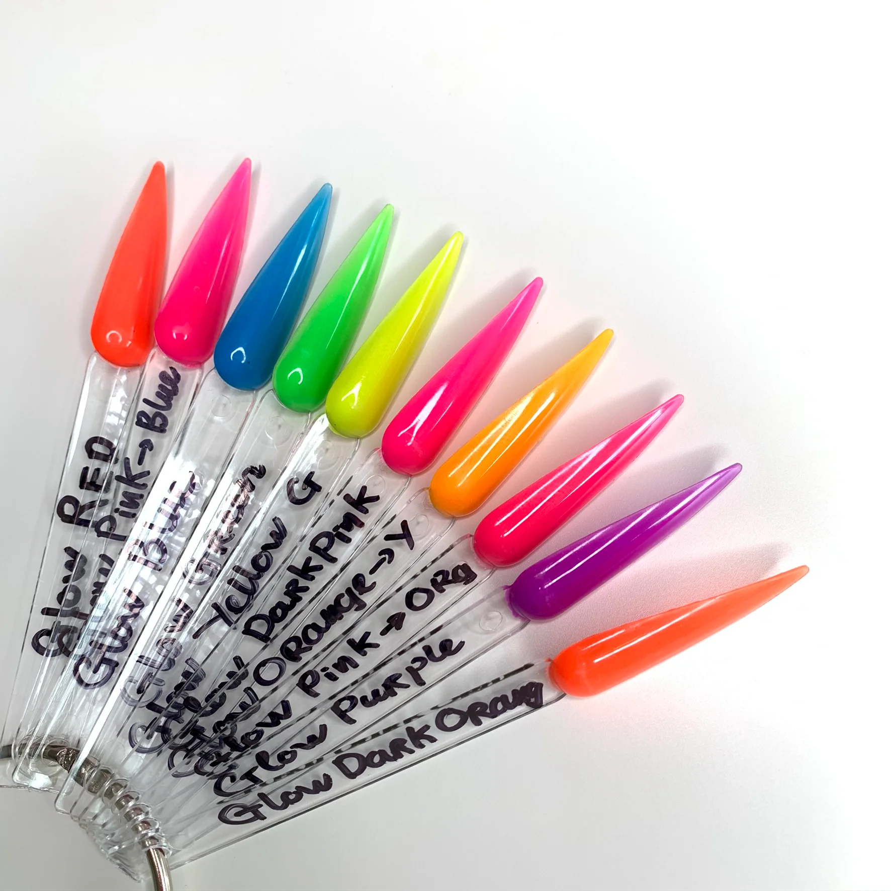 Colored GLOW IN THE DARK Acrylic & Dipping Powder For Nails - Image 4