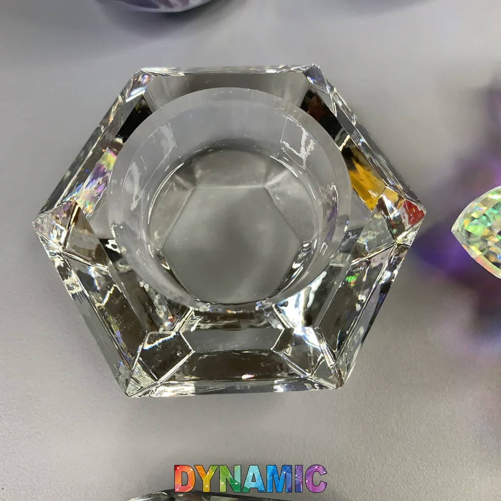 CRYSTAL DAPPEN DISH - HEXAGON - ROUND - HEART - LOTUS SHAPE - Image 8