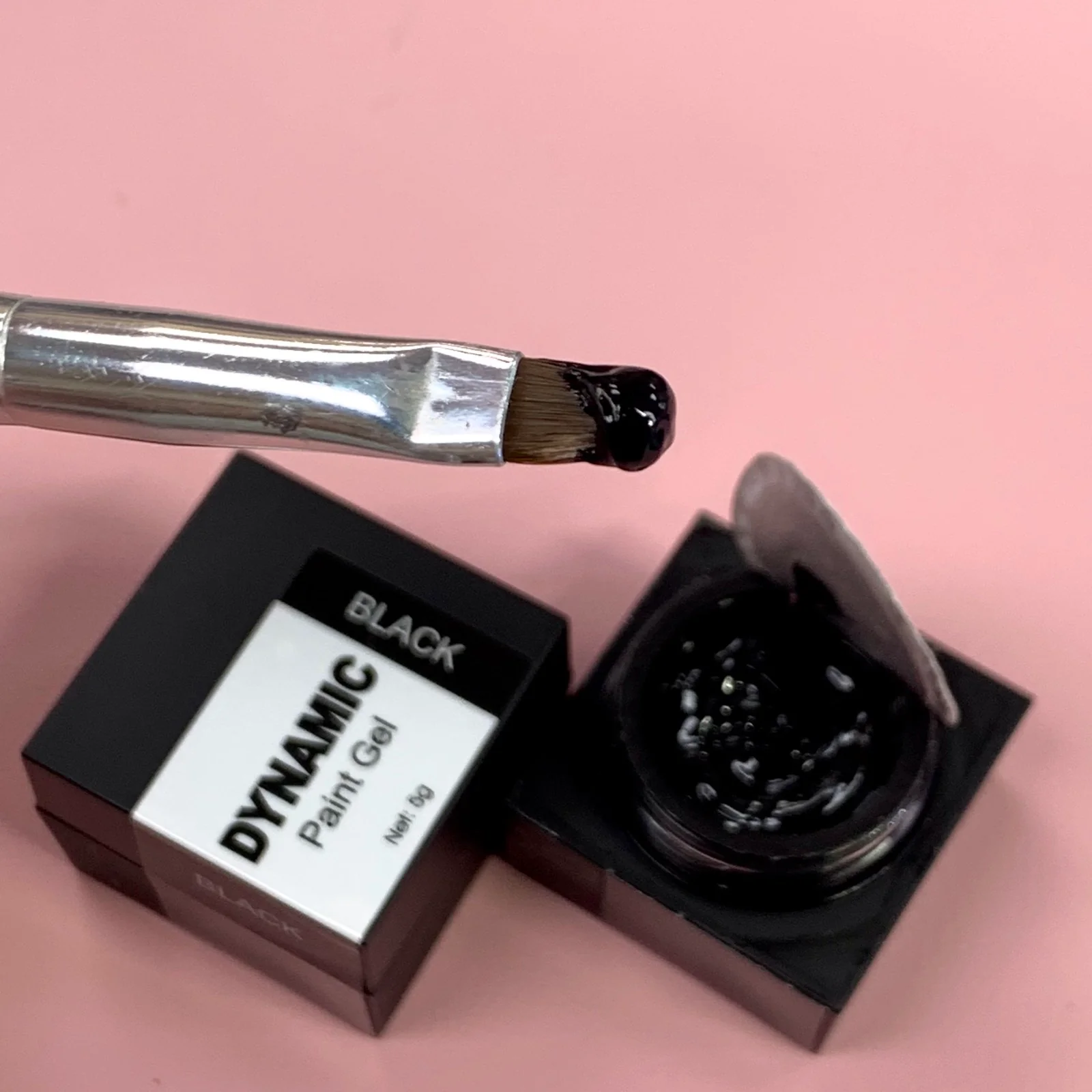 Dynamic BLACK painting gel (thick texture gel polish) - Image 5