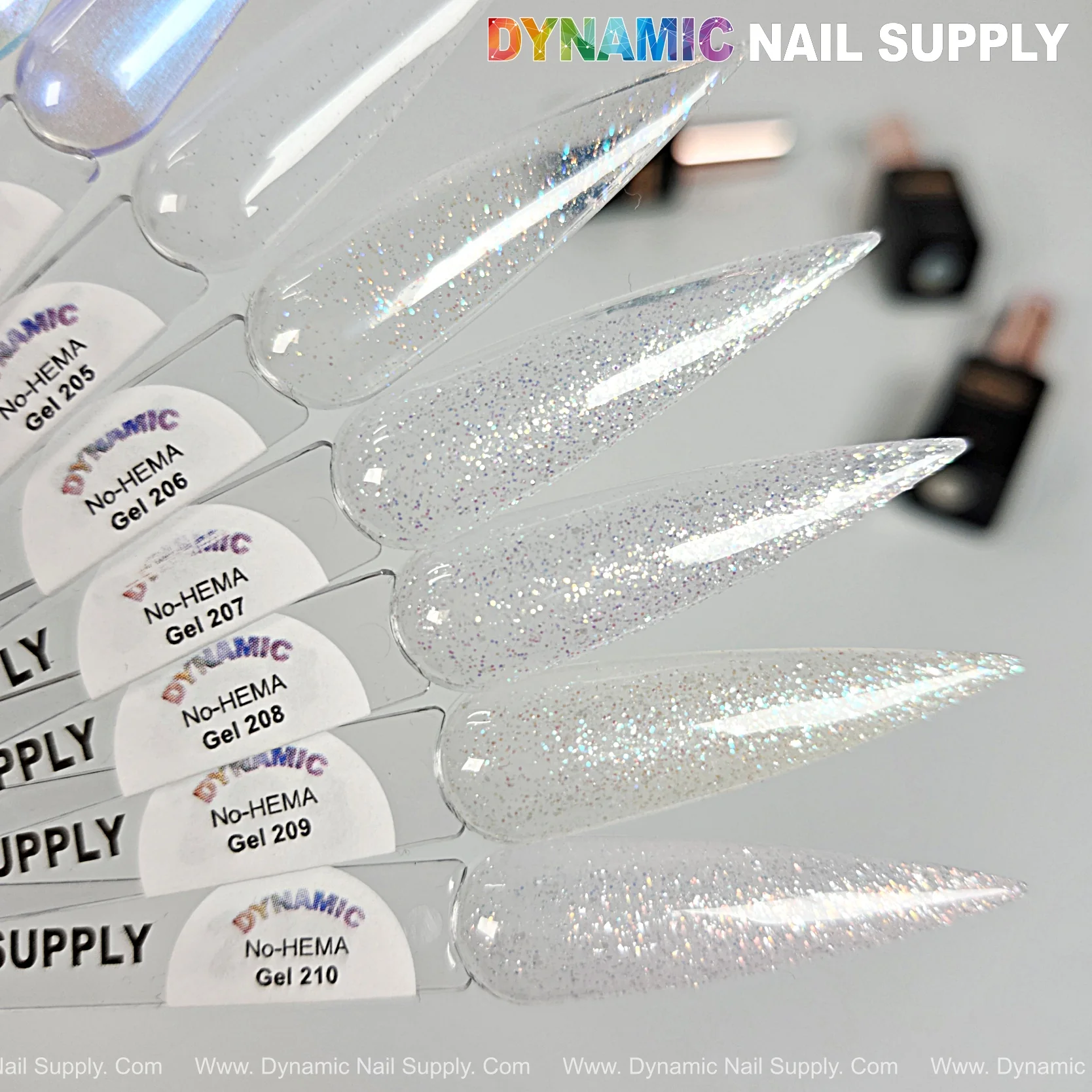 Dynamic No-HEMA Gel Polish - Color 201 to 210 - Image 2