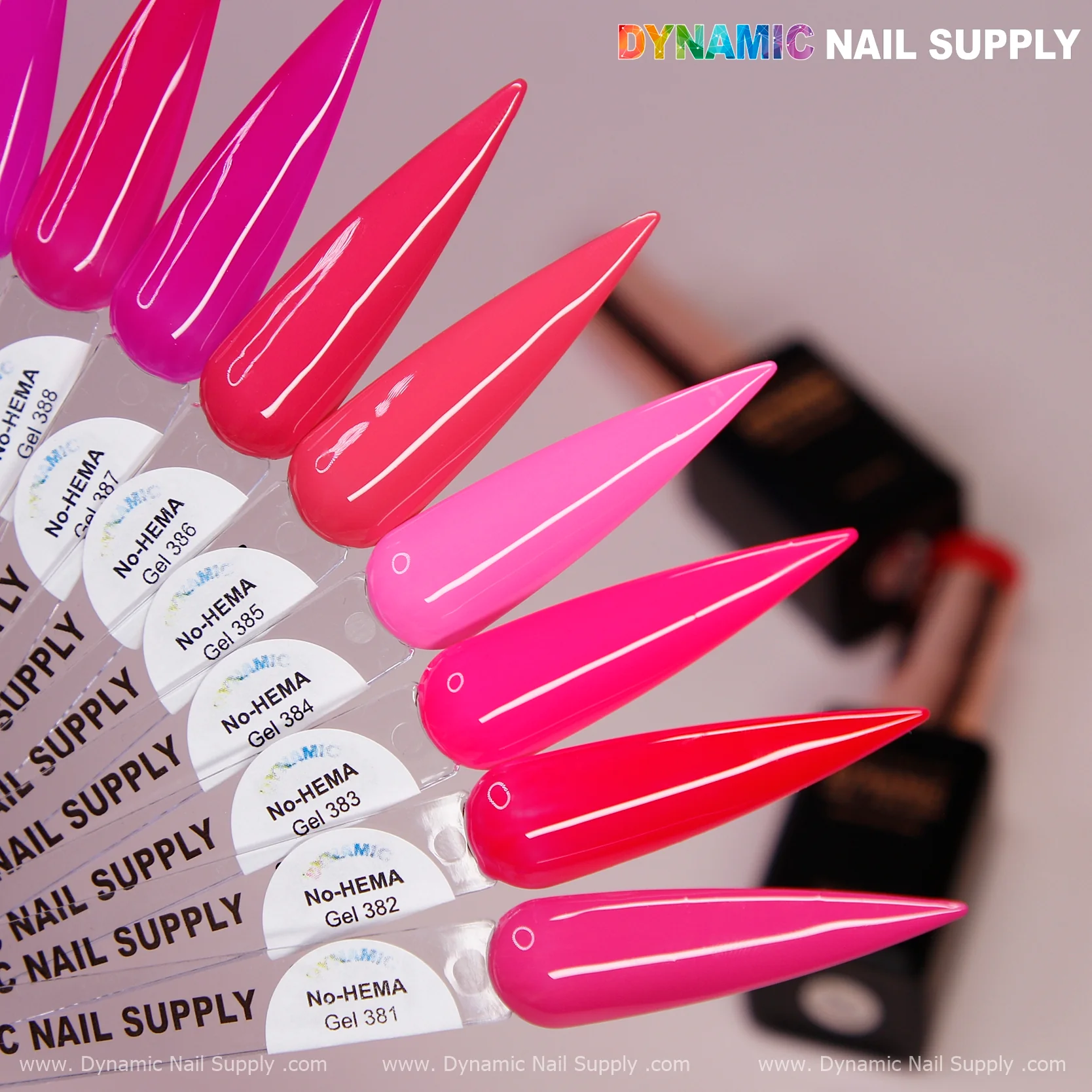 Dynamic No-HEMA Gel Polish - Color 381 to 390 - Pretty Pink Collection (Part 2) - Image 3