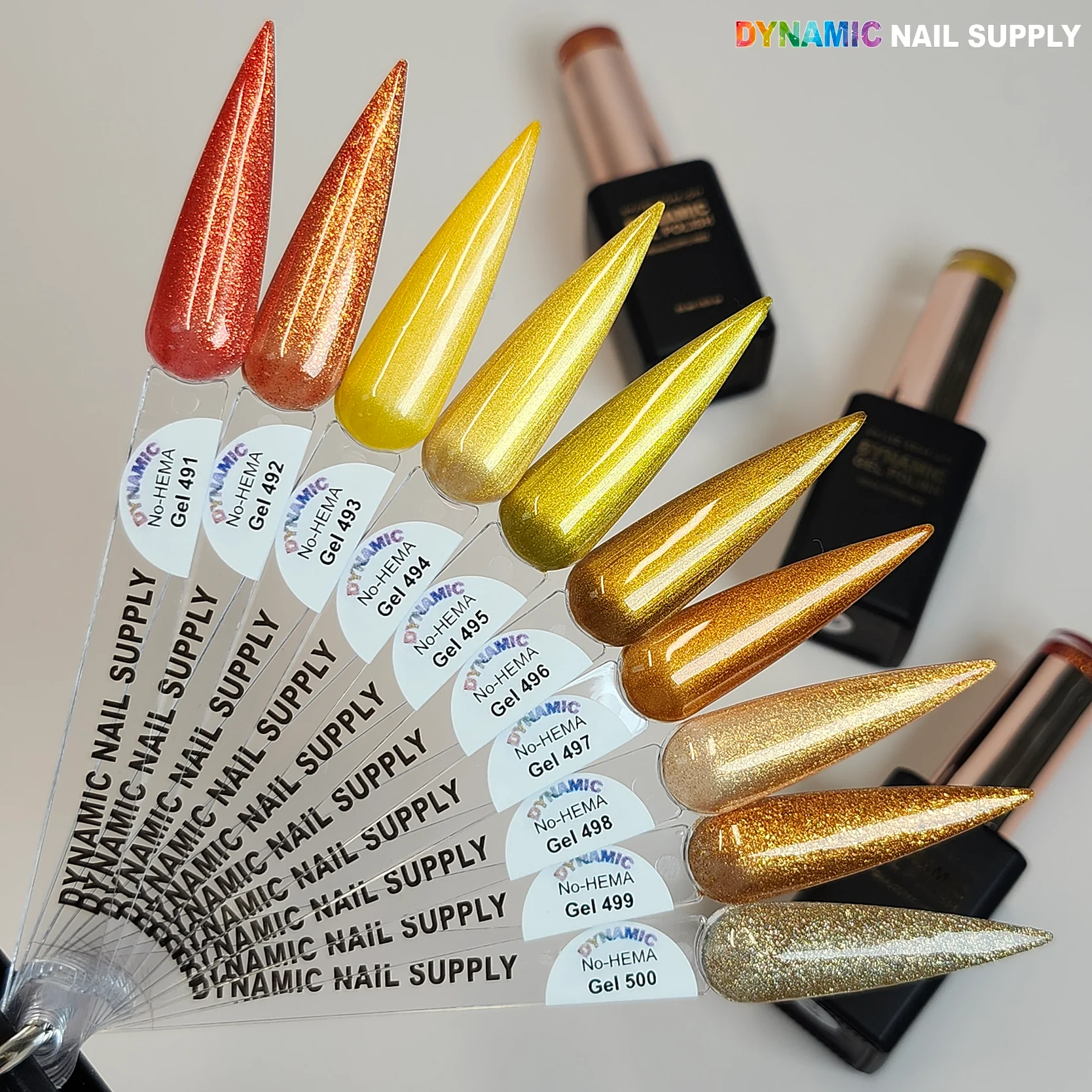 Dynamic No-HEMA Gel Polish - Color 491 to 500 - Fall Colors