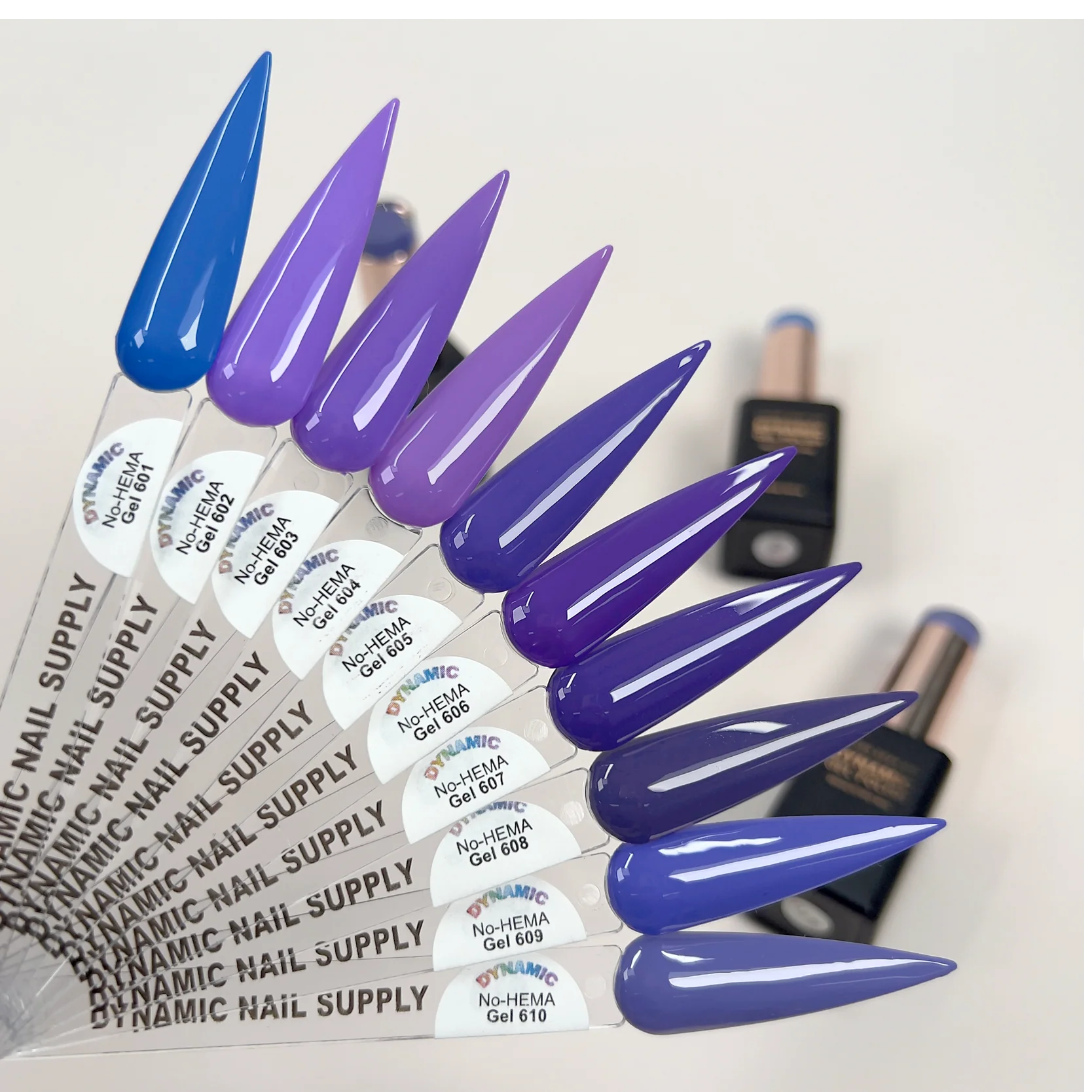 Dynamic No-HEMA Gel Polish - Color 601 to 610