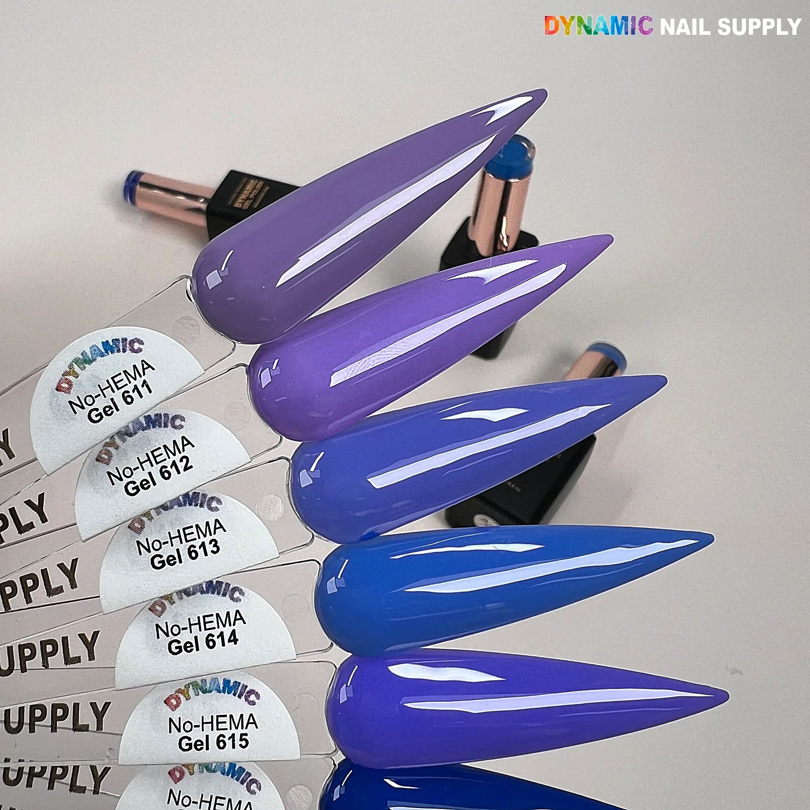 Dynamic No-HEMA Gel Polish - Color 611 to 620 - Image 2