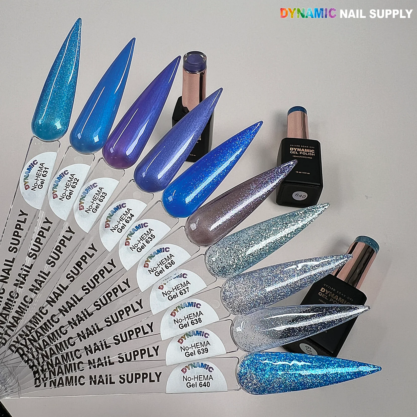 Dynamic No-HEMA Gel Polish - Color 631 to 640