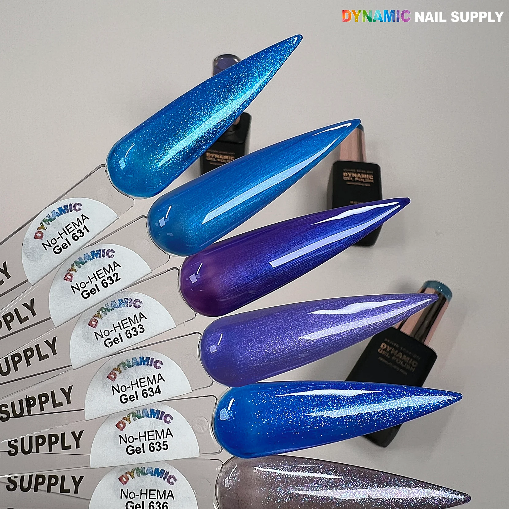 Dynamic No-HEMA Gel Polish - Color 631 to 640 - Image 2