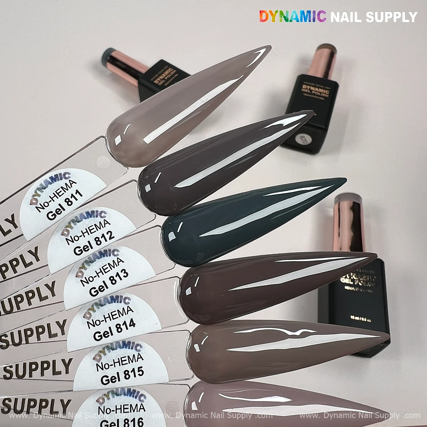Dynamic No-HEMA Gel Polish - Color 811 to 820 - Image 5