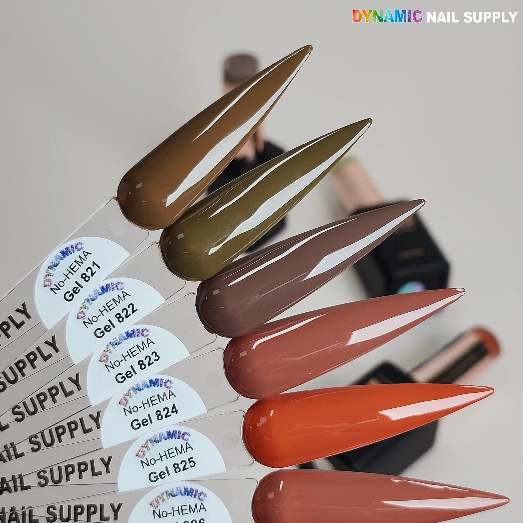 Dynamic No-HEMA Gel Polish - Color 821 to 830 - Image 2