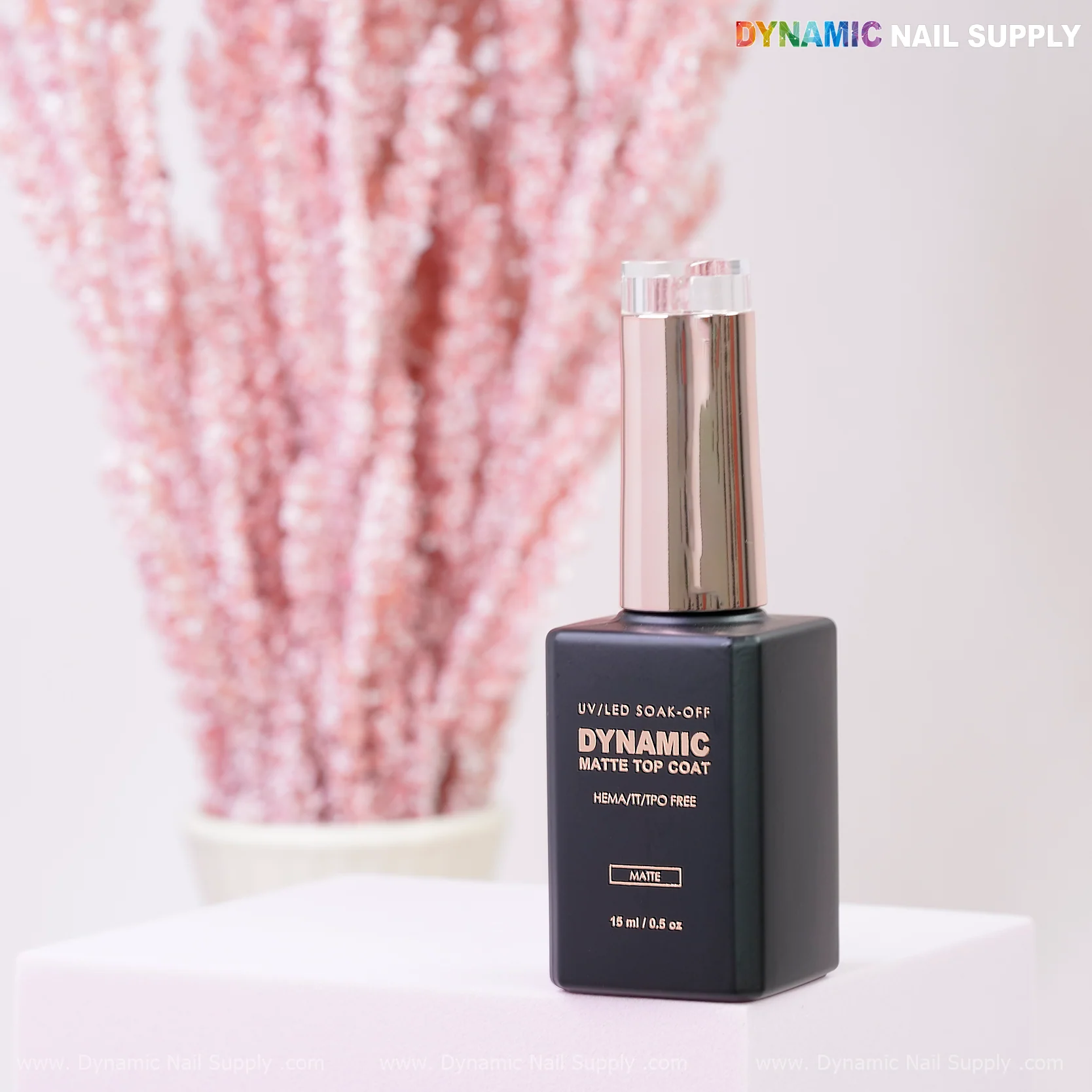 Dynamic No-HEMA Matte Top Coat Gel (No-Wipe) - Smooth velvety matte finish - Image 3