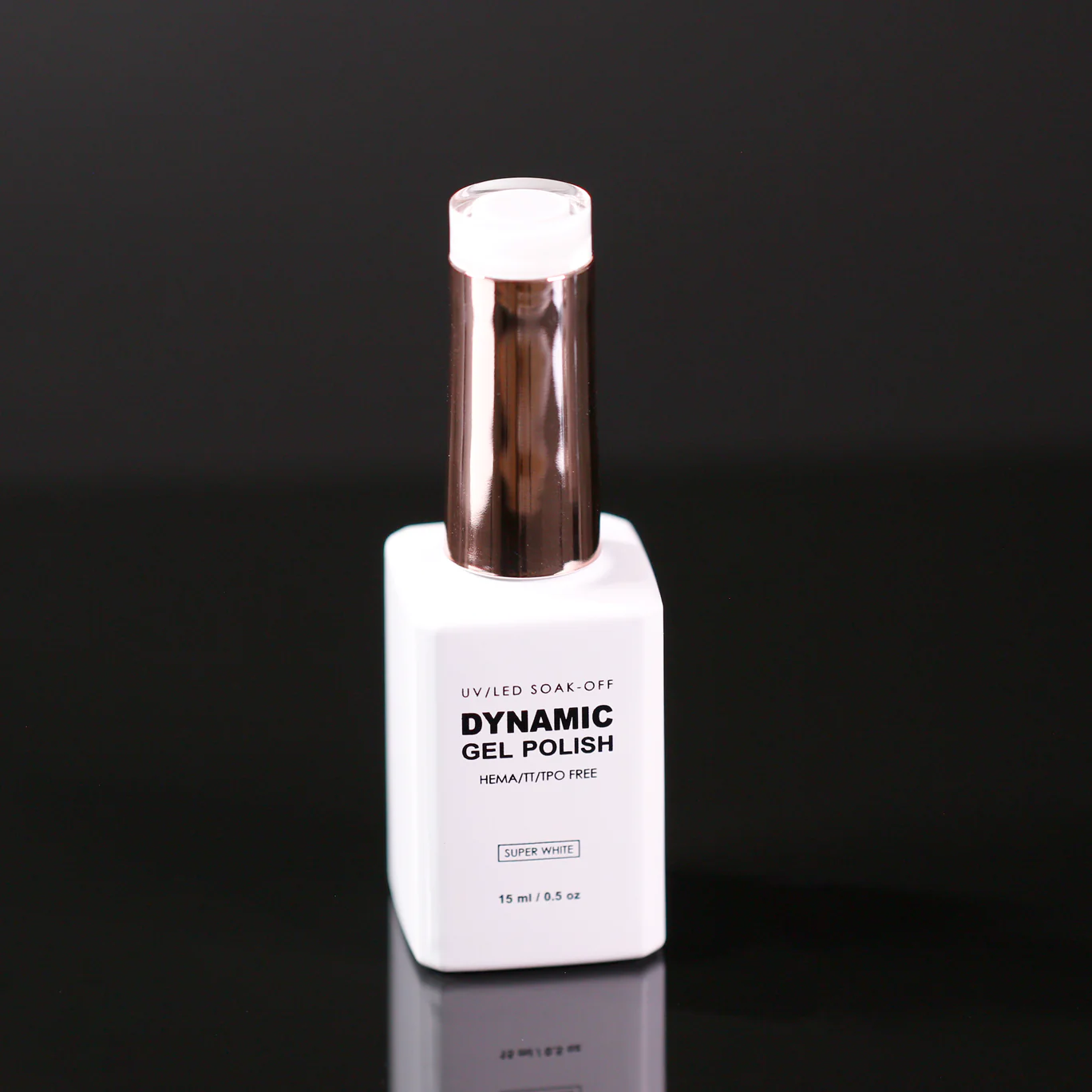 Dynamic Super White Gel Polish (No-HEMA) High-pigmented Solid White Shellac Color