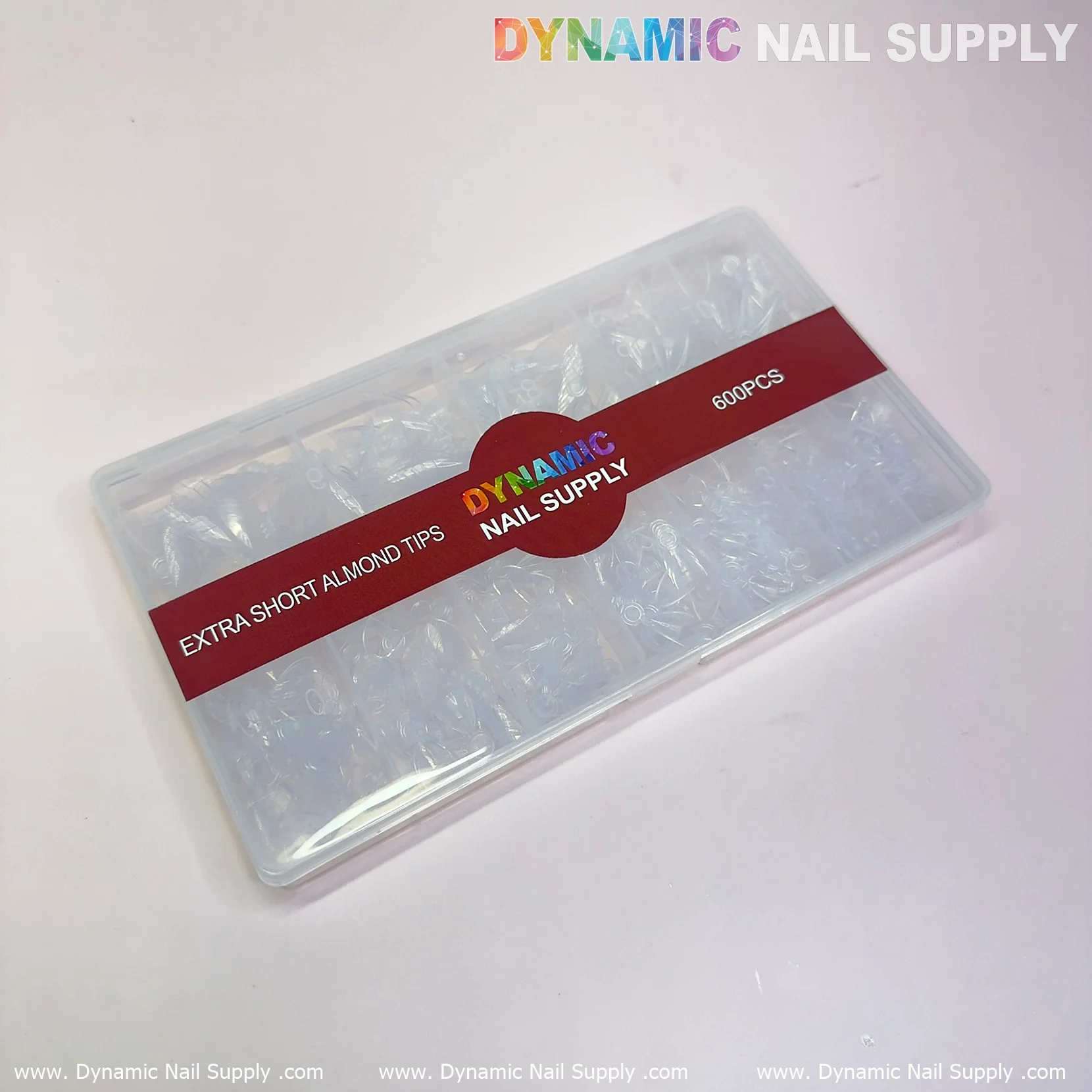 Extra Short Almond Nail Tips - Half Cover - 600 pcs 12 sizes (Extra Short Stiletto) - Image 8