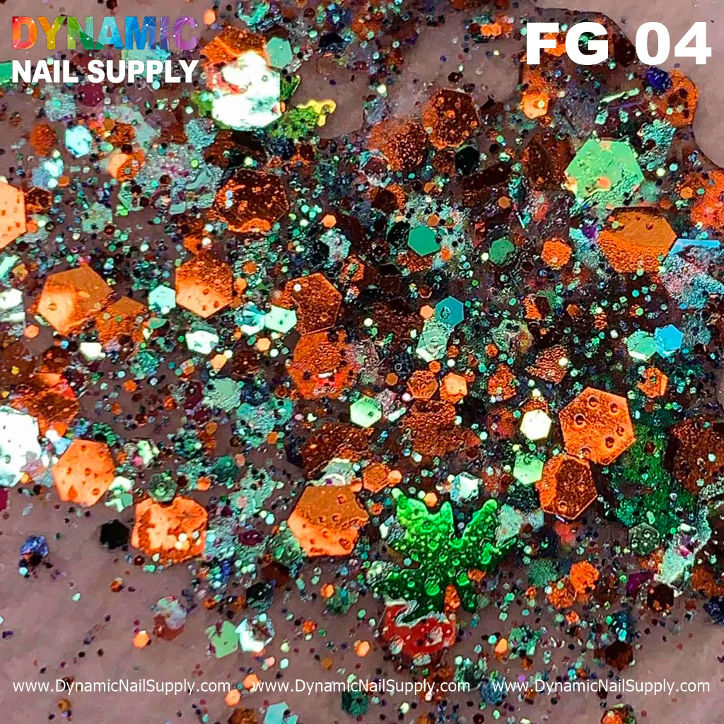 Fall Glitters Colors Acrylic Collection - Mixed glitter Acrylic nails Powder - Image 5