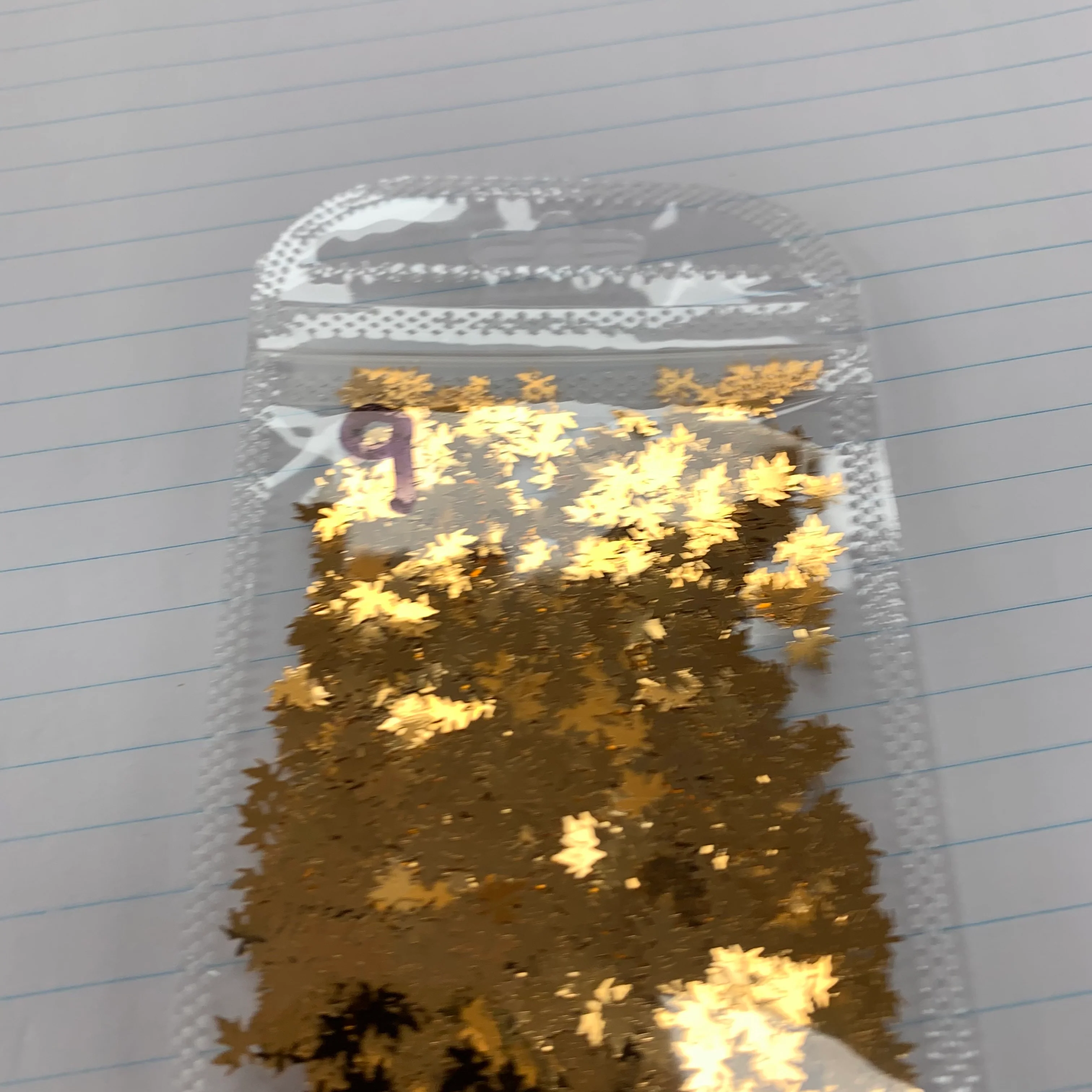 Fall leaf glitter / Maple leaves sequin for nails art design - color-shifting glitters - Image 11