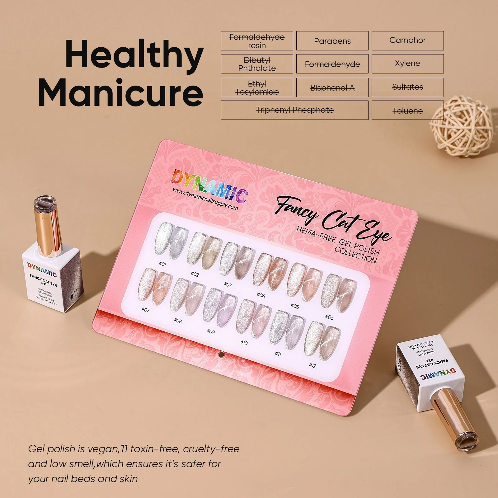 Fancy Cat Eye (Magnet) Gel Polish Collection (HEMA-free) - Reflective Winter Colors Collection - Image 19