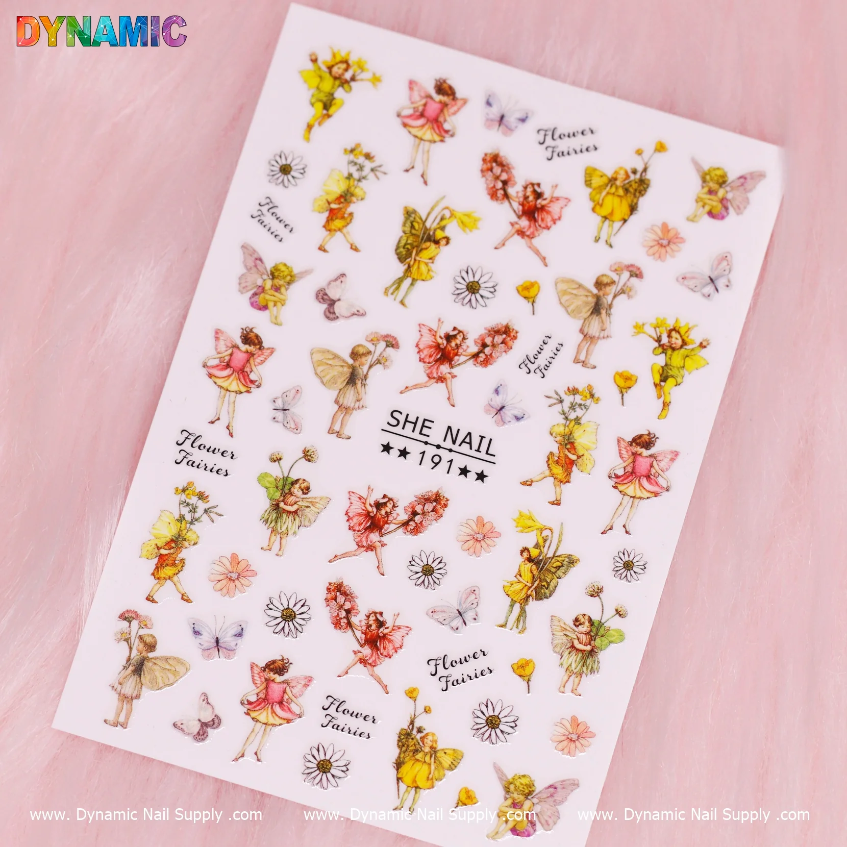 Flower, Butterfly, Spring Fairies Sticker (191)